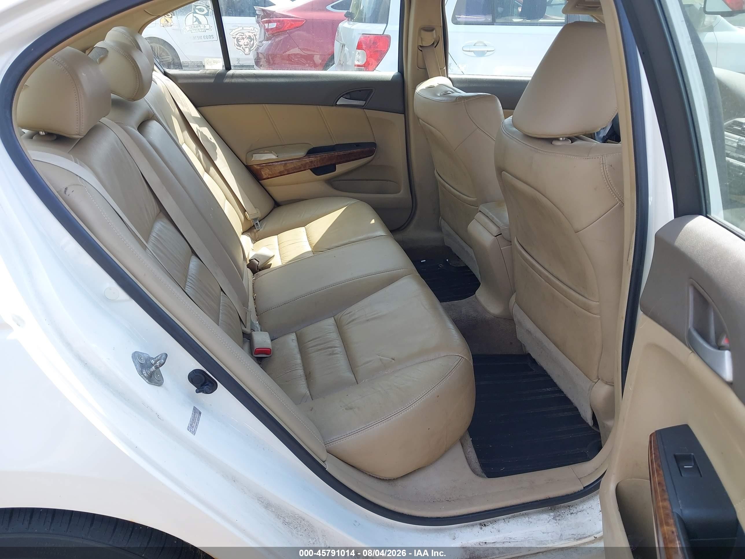 2008 Honda Accord 3.5 Ex-l White vin: 1HGCP36858A033199