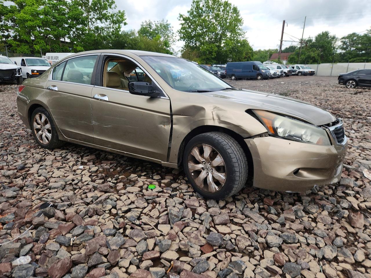 2008 Honda Accord Exl Tan vin: 1HGCP36858A035471