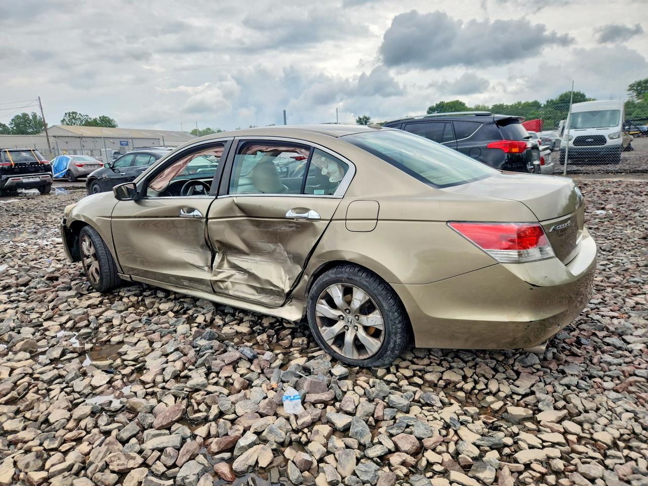 2008 Honda Accord Exl Tan vin: 1HGCP36858A035471