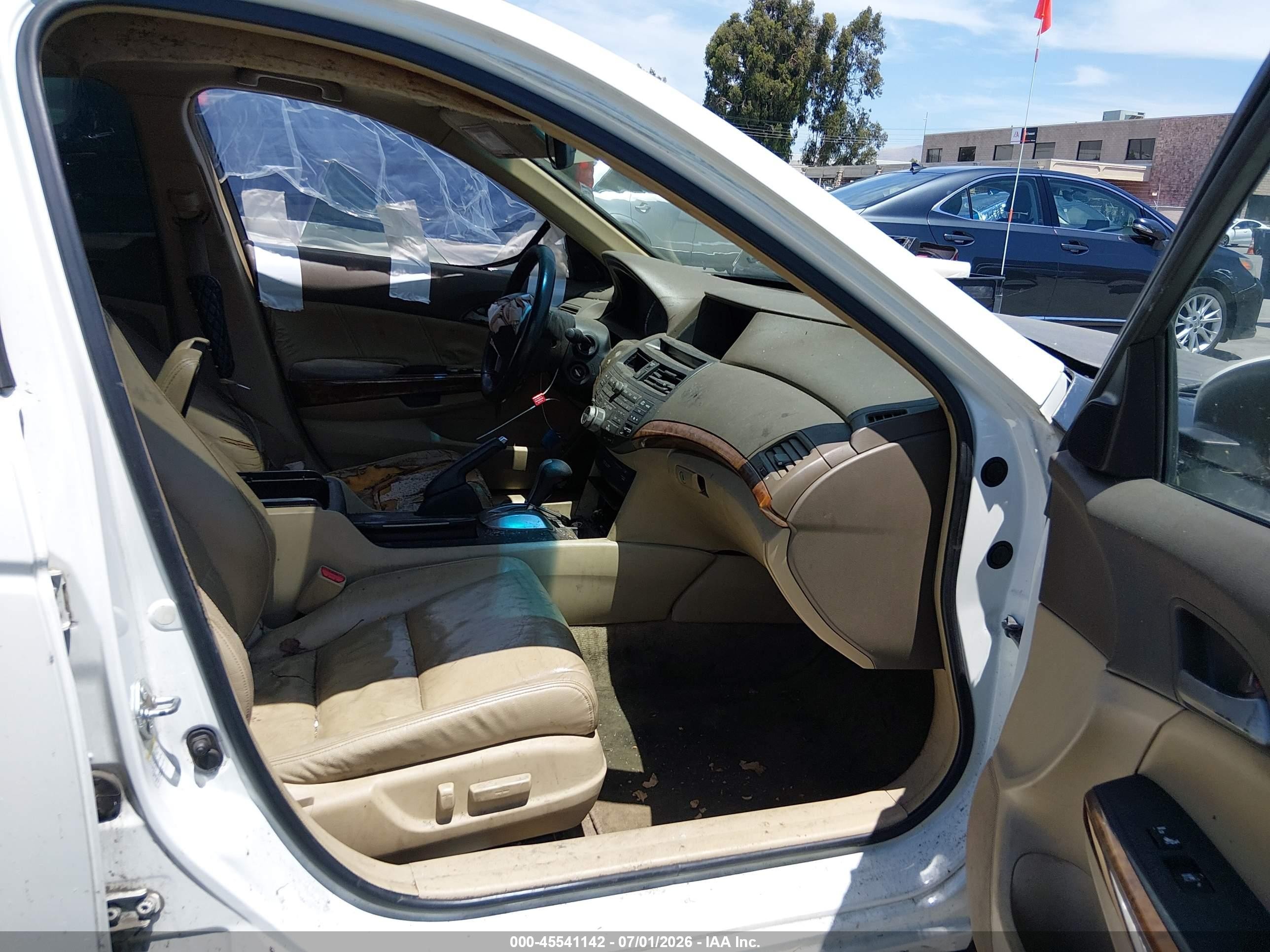2008 Honda Accord 3.5 Ex-l White vin: 1HGCP36858A041397