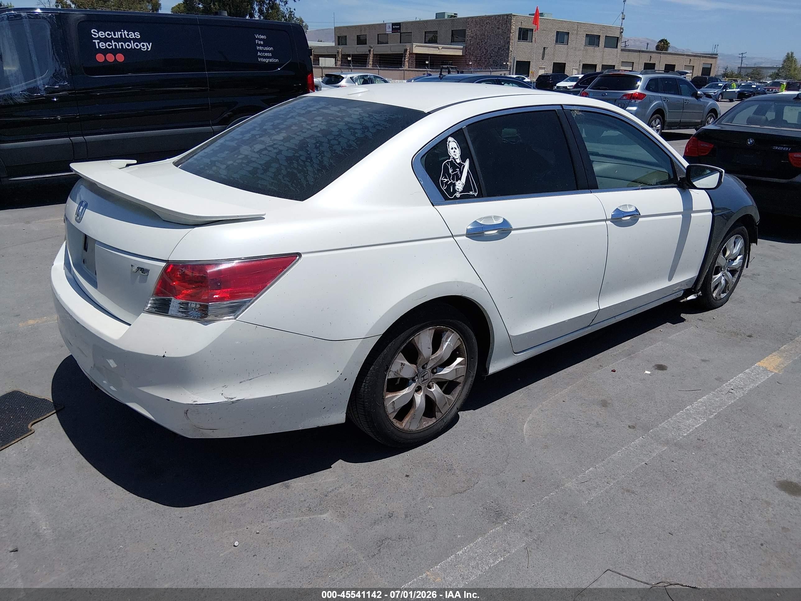 2008 Honda Accord 3.5 Ex-l White vin: 1HGCP36858A041397