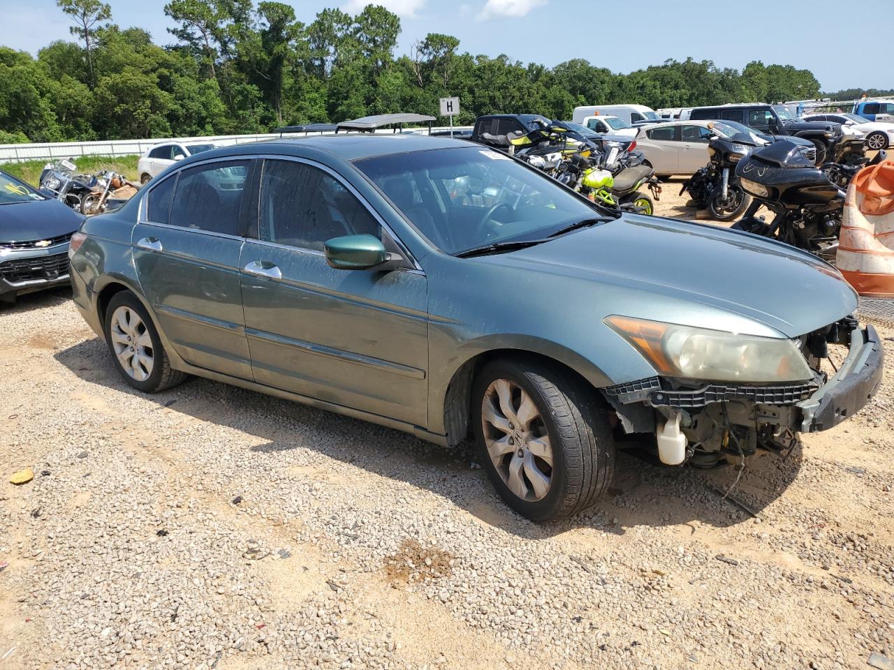 2008 Honda Accord Exl Green vin: 1HGCP36858A041626