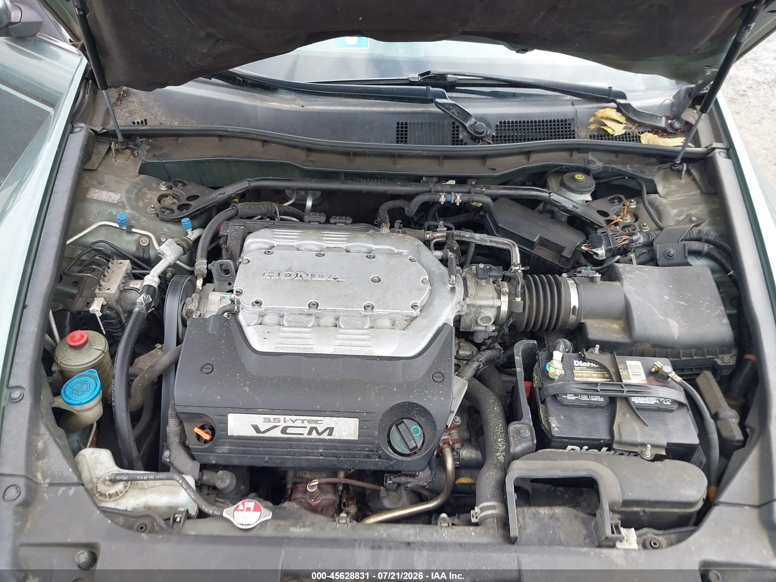 2008 Honda Accord 3.5 Ex-l Green vin: 1HGCP36858A055994
