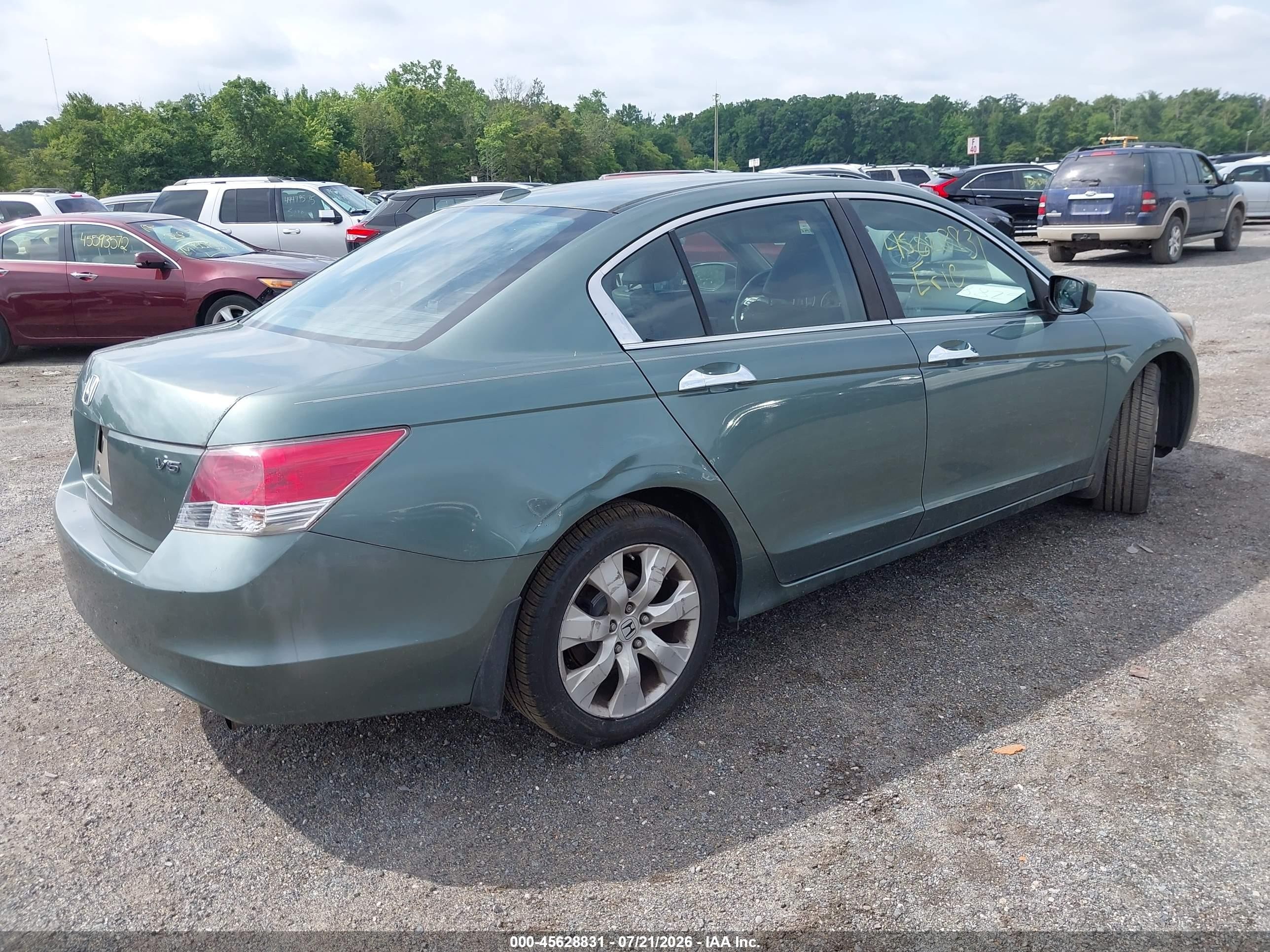 2008 Honda Accord 3.5 Ex-l Green vin: 1HGCP36858A055994