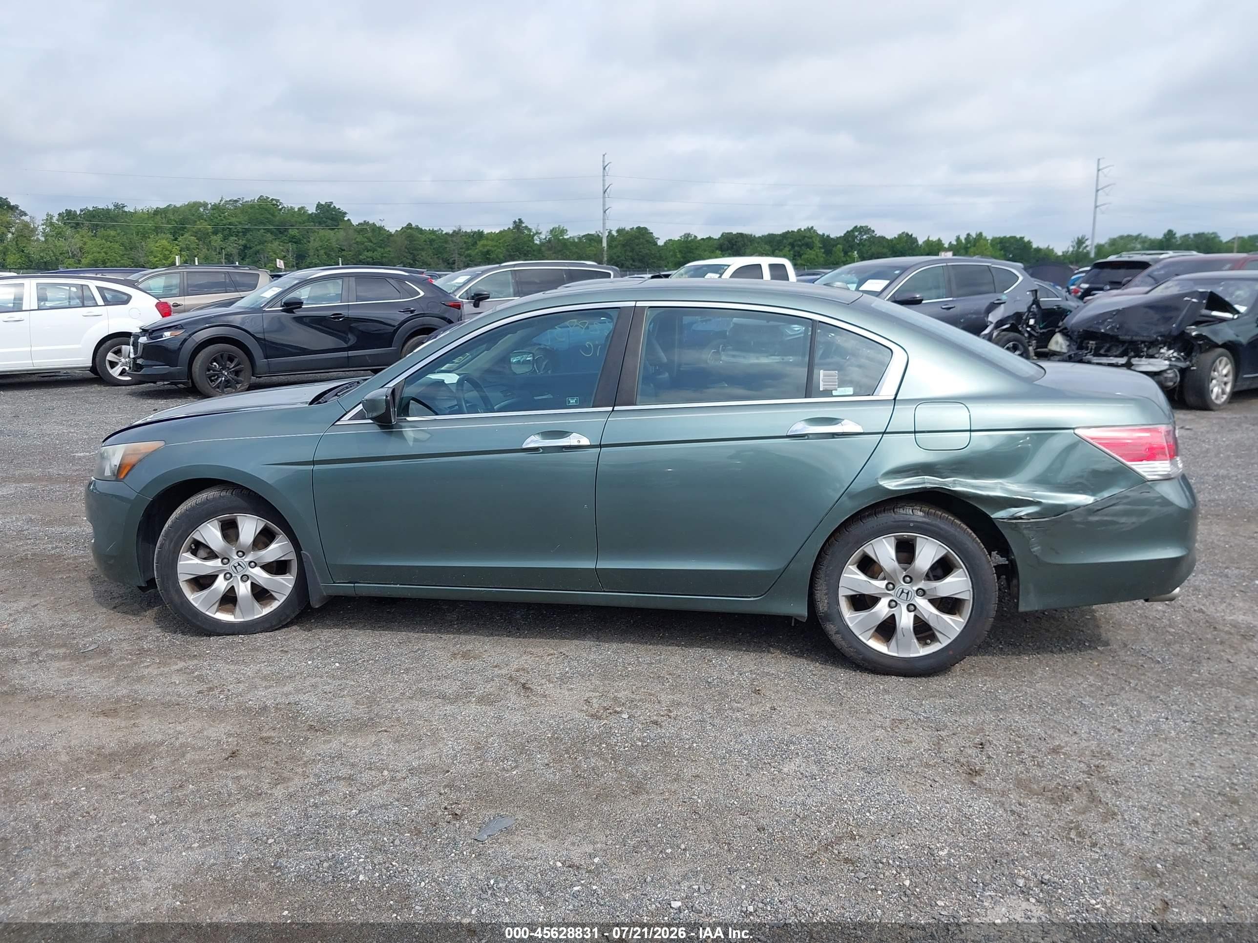 2008 Honda Accord 3.5 Ex-l Green vin: 1HGCP36858A055994