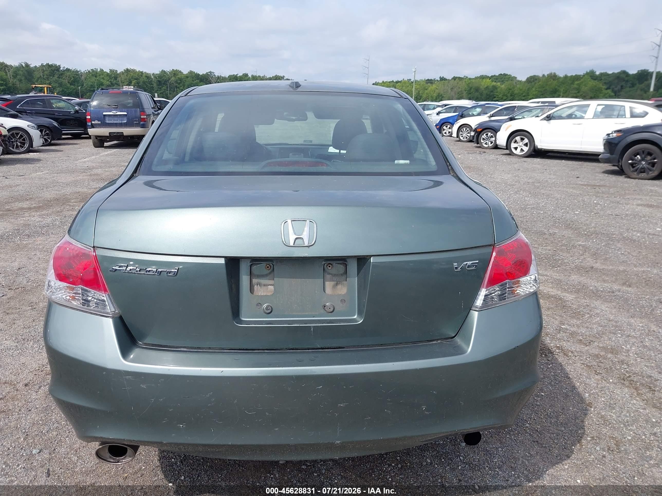 2008 Honda Accord 3.5 Ex-l Green vin: 1HGCP36858A055994