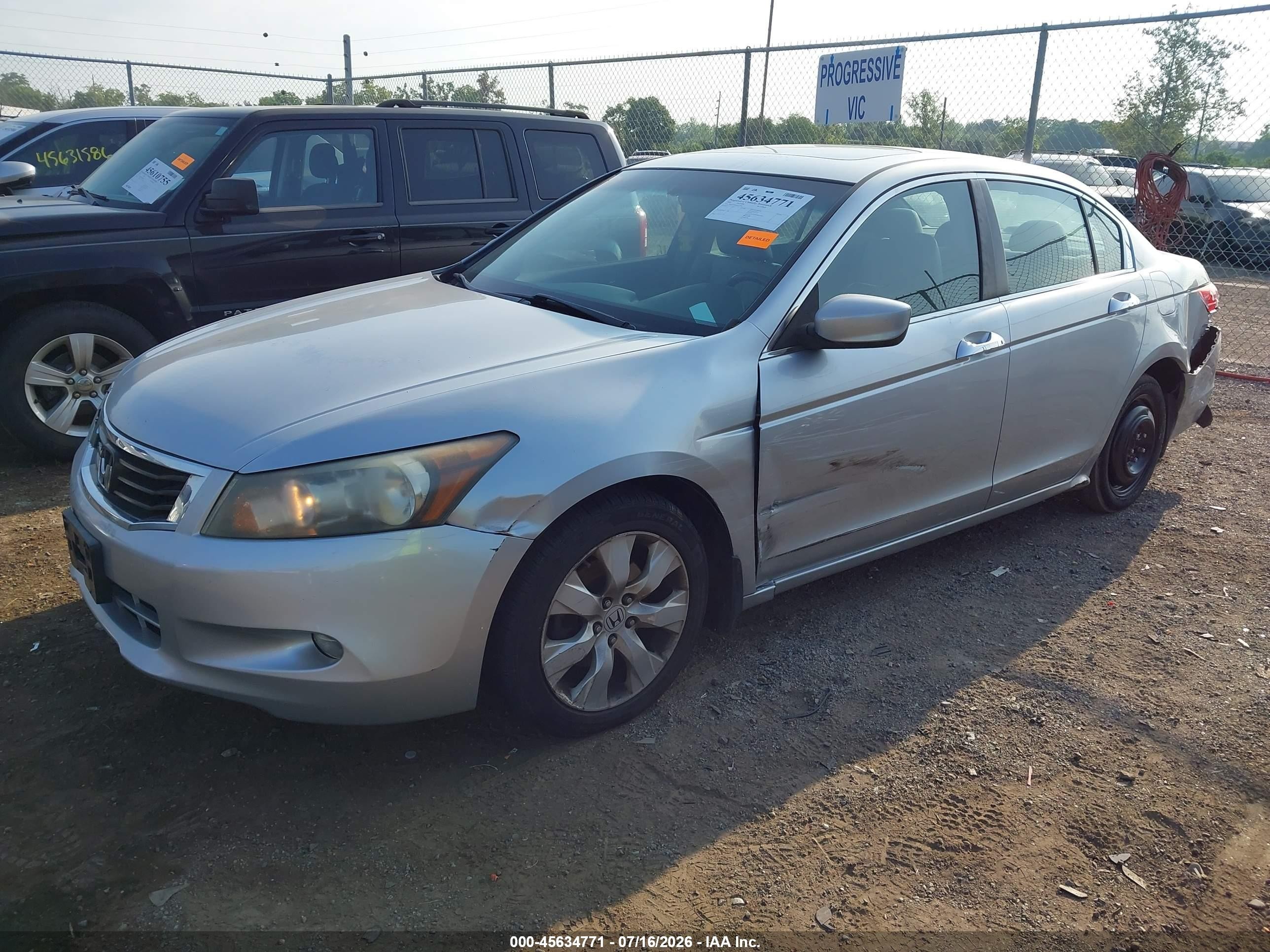 2008 Honda Accord 3.5 Ex-l Silver vin: 1HGCP36858A072861