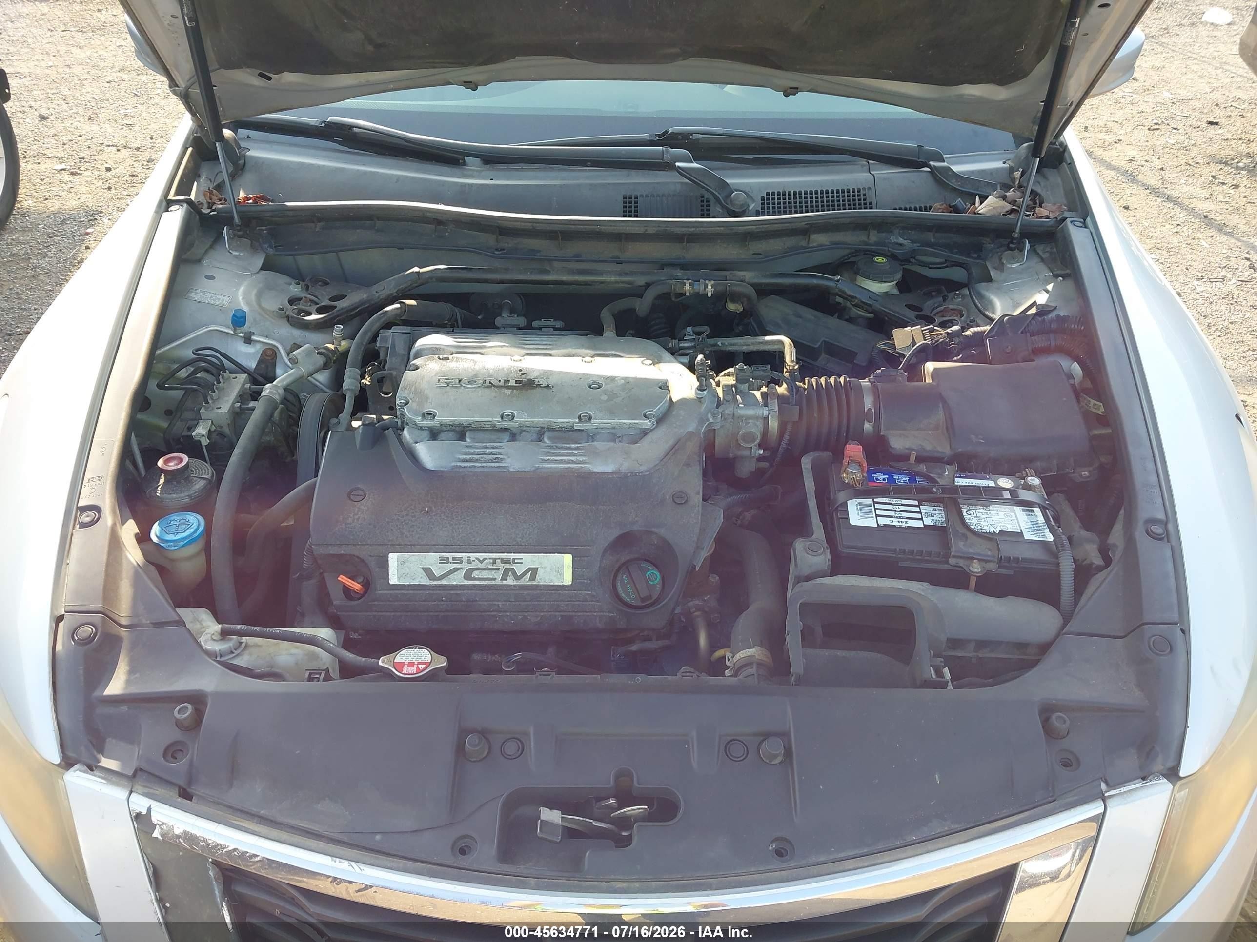 2008 Honda Accord 3.5 Ex-l Silver vin: 1HGCP36858A072861