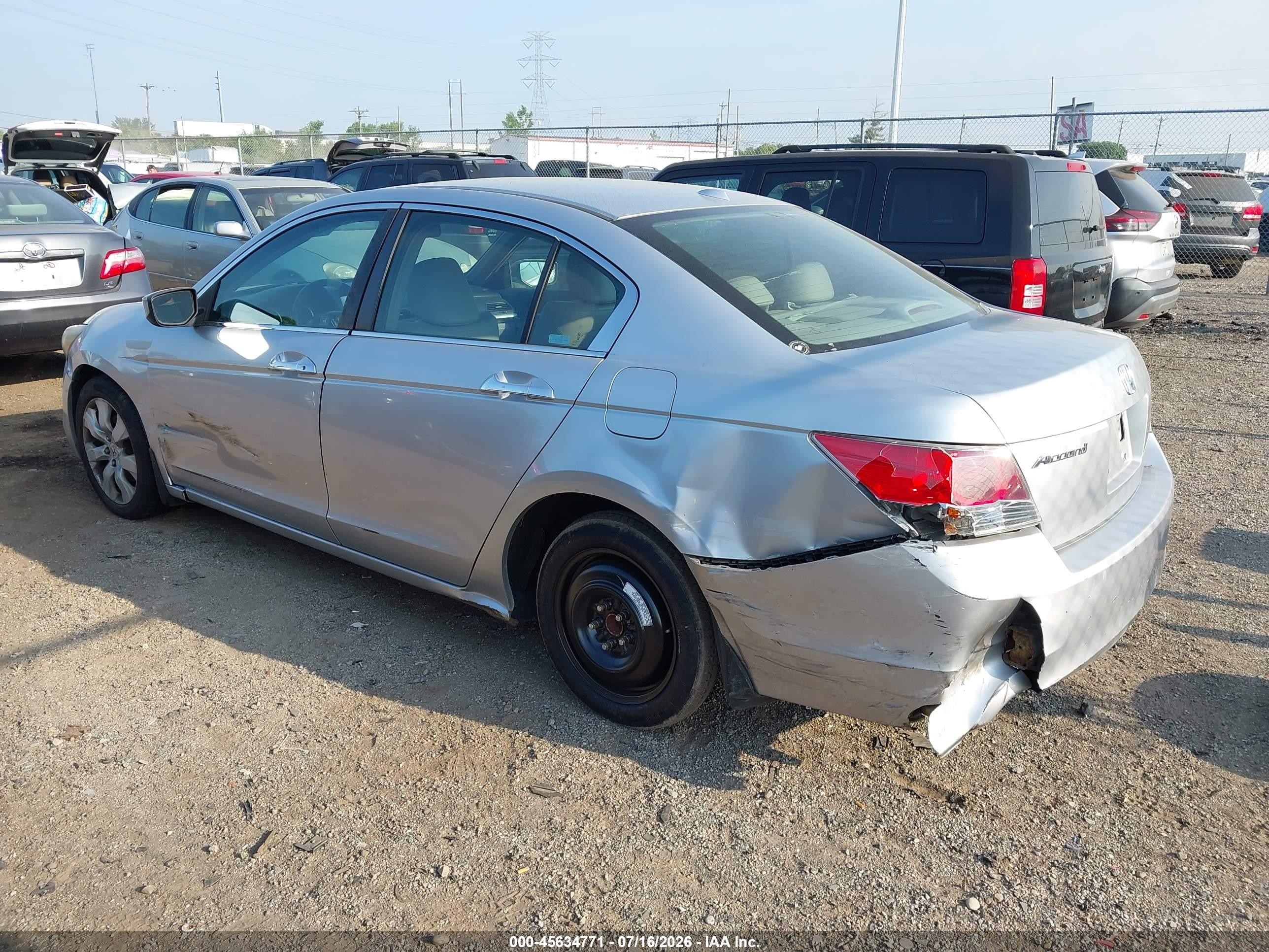 2008 Honda Accord 3.5 Ex-l Silver vin: 1HGCP36858A072861