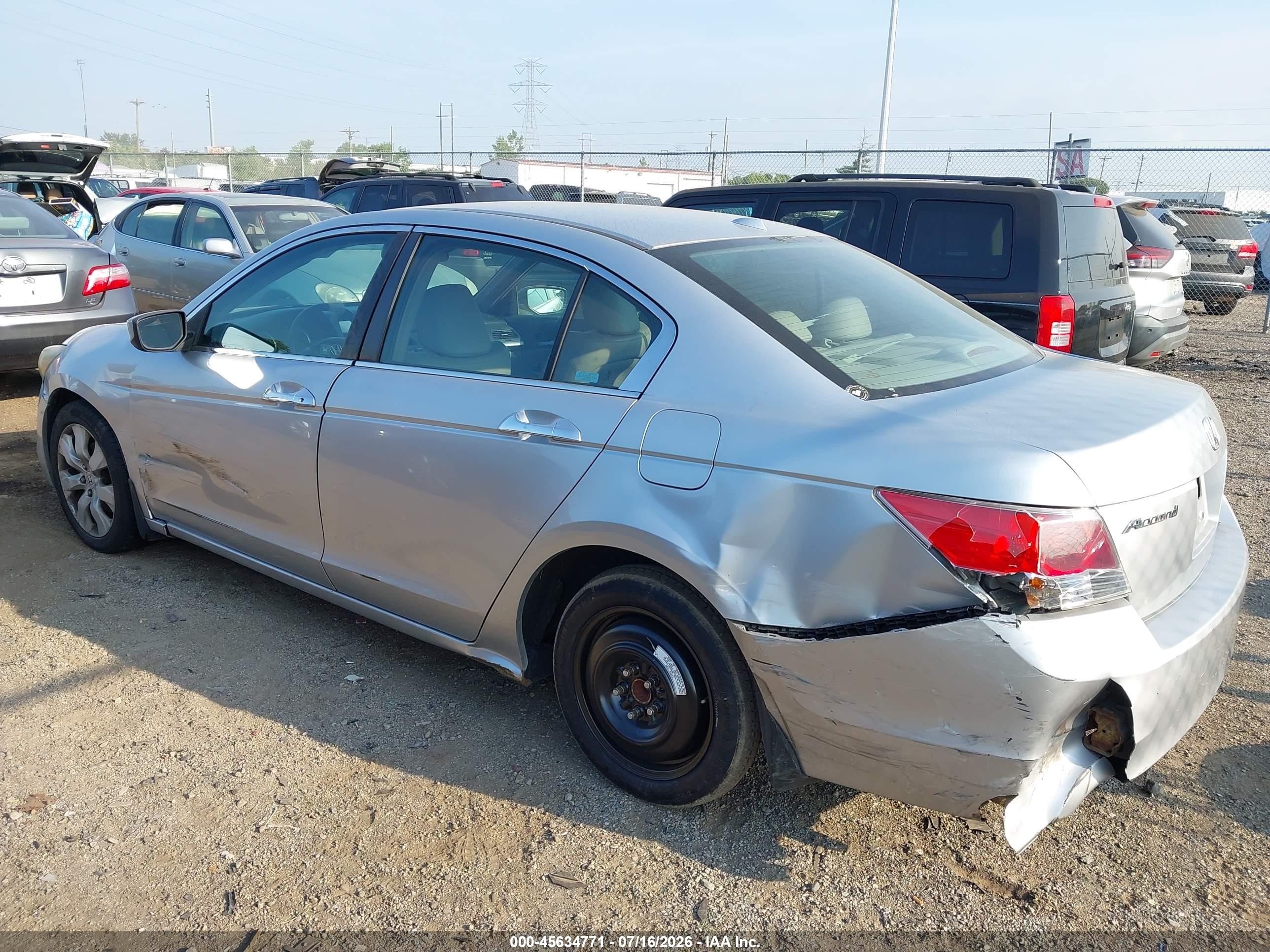 2008 Honda Accord 3.5 Ex-l Silver vin: 1HGCP36858A072861