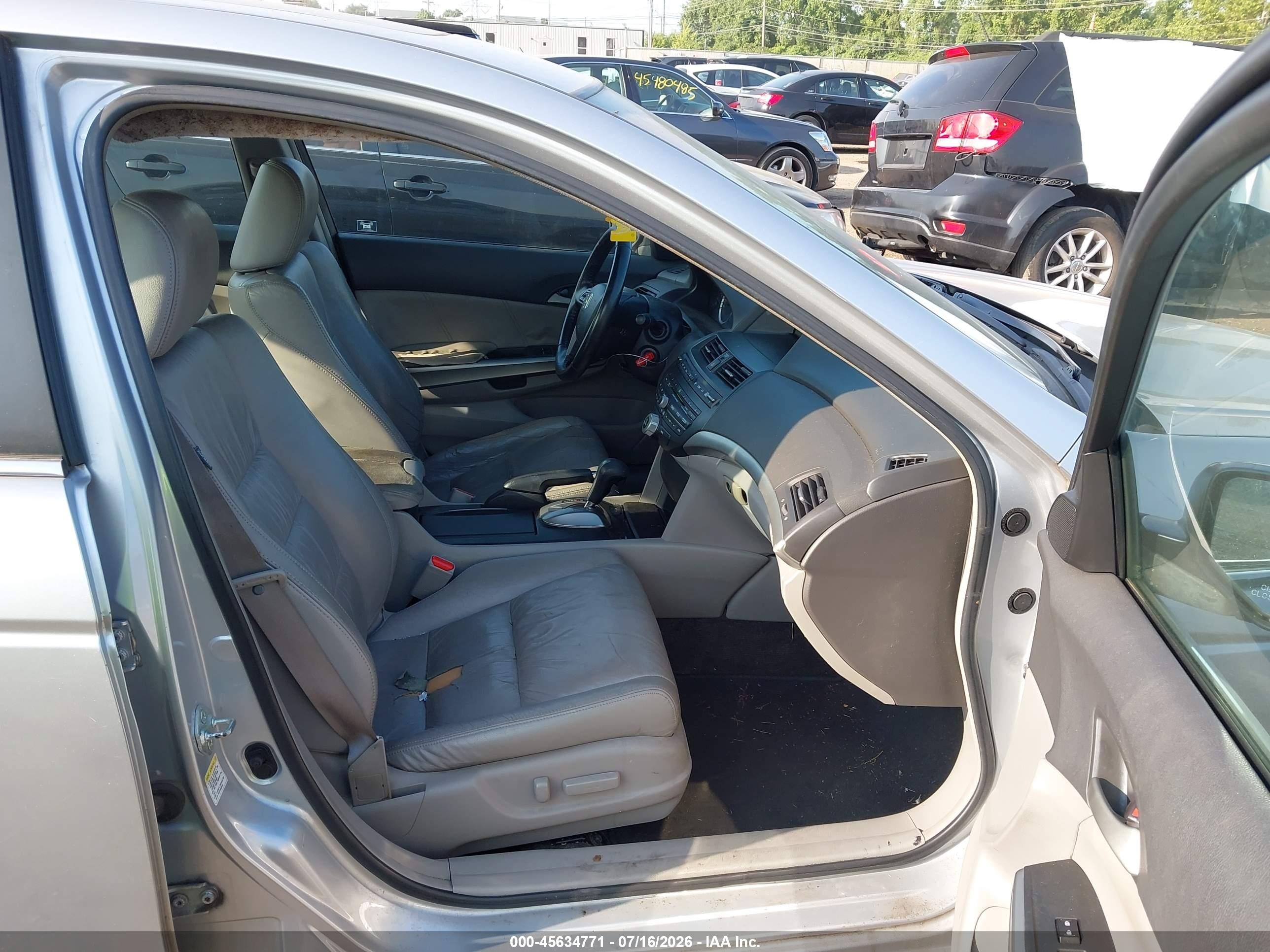 2008 Honda Accord 3.5 Ex-l Silver vin: 1HGCP36858A072861