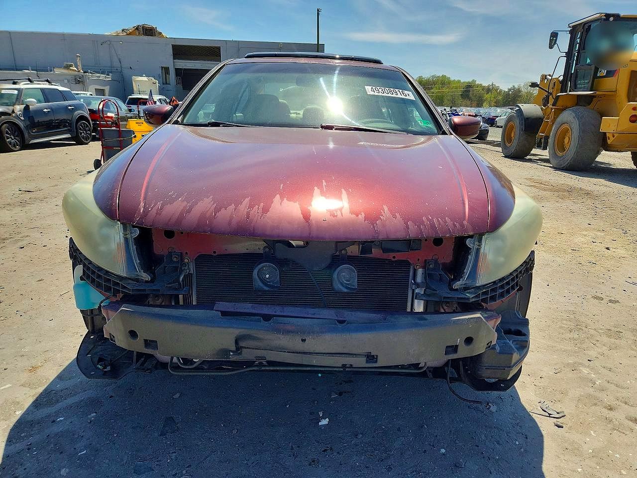 2008 Honda Accord Exl Красный vin: 1HGCP36858A073900