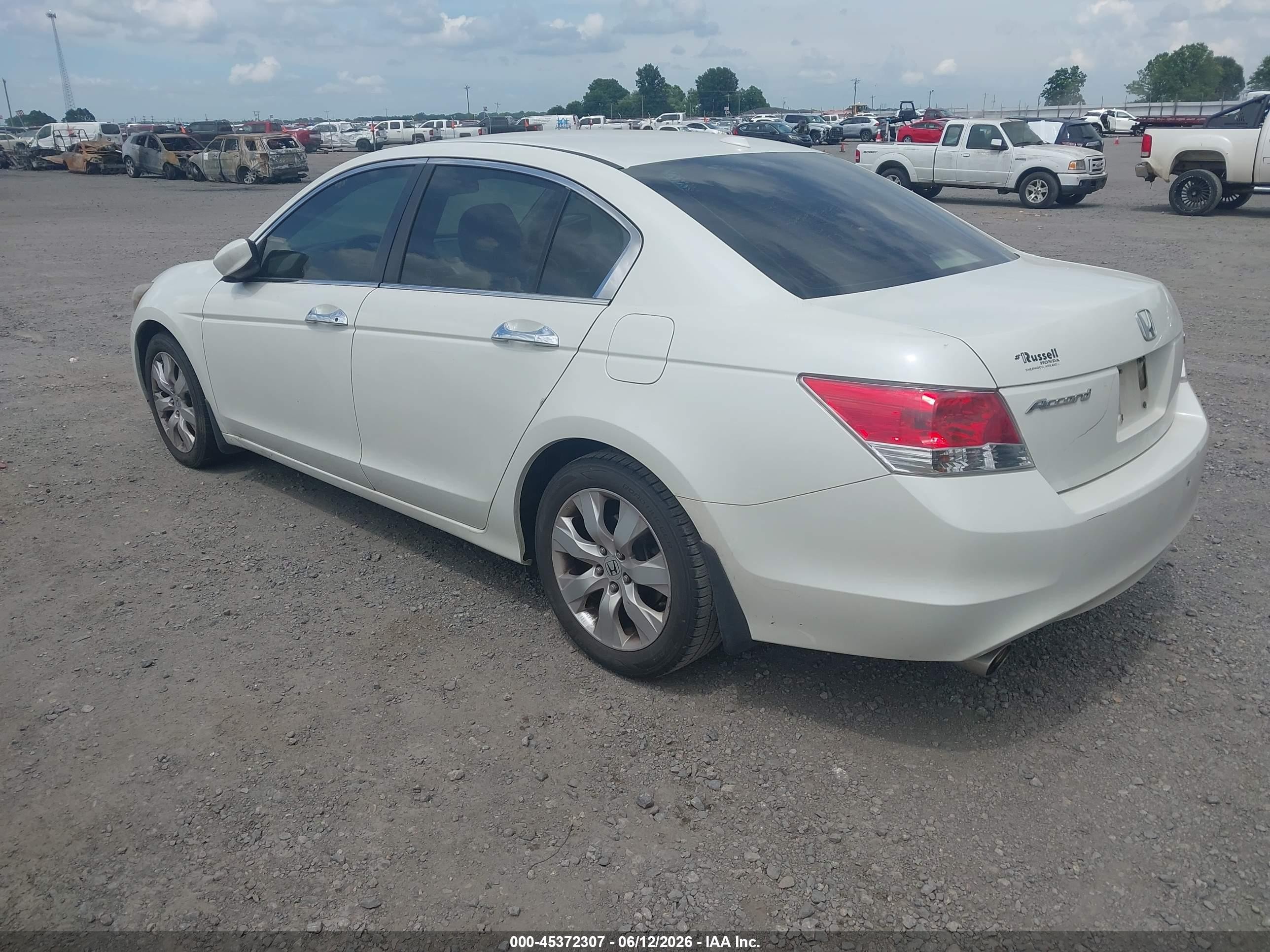 2008 Honda Accord 3.5 Ex-l White vin: 1HGCP36858A075792