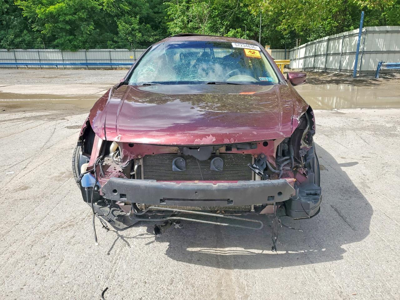 2008 Honda Accord Exl Burgundy vin: 1HGCP36858A076764