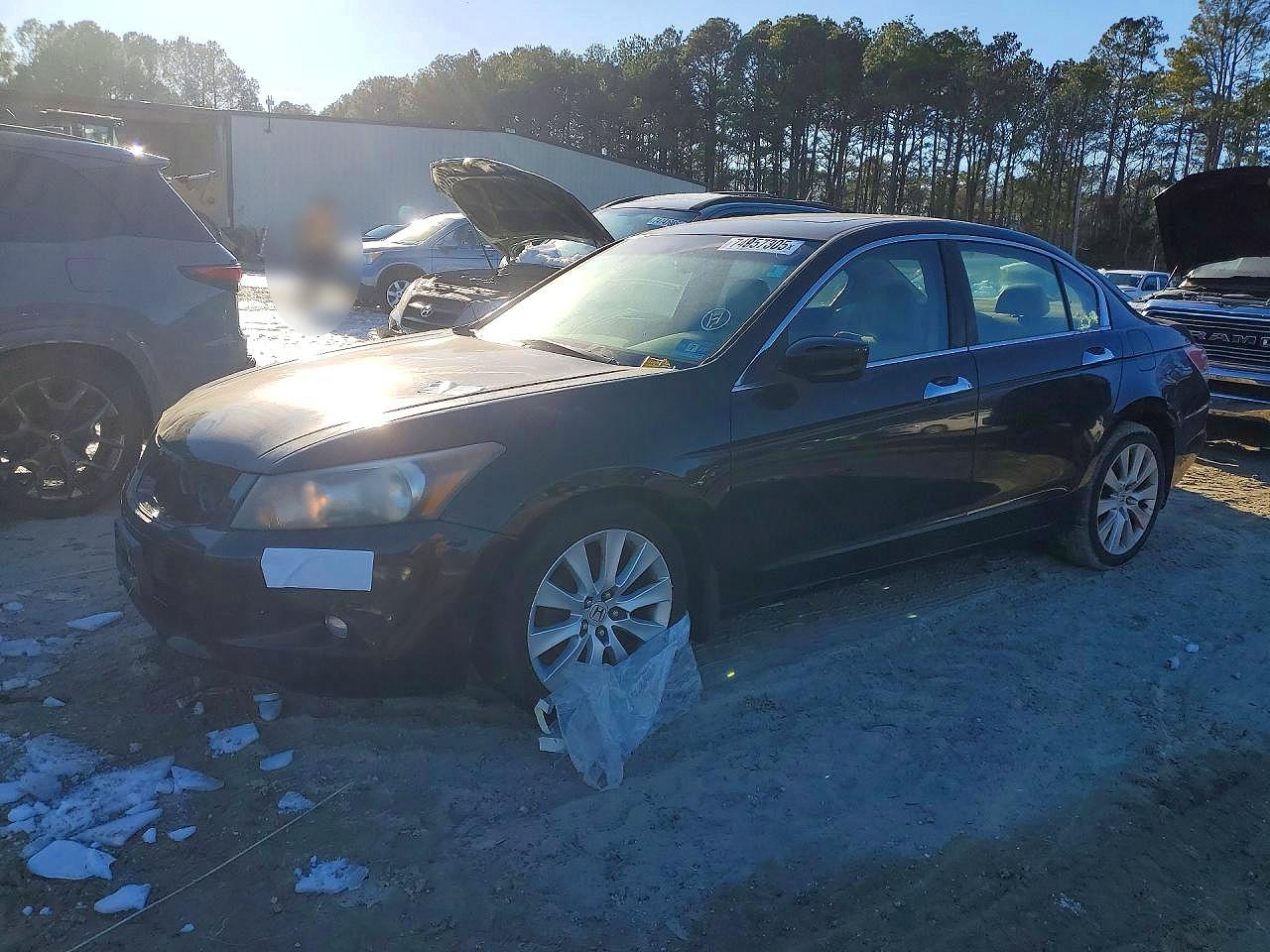 2008 Honda Accord Exl Black vin: 1HGCP36858A082788