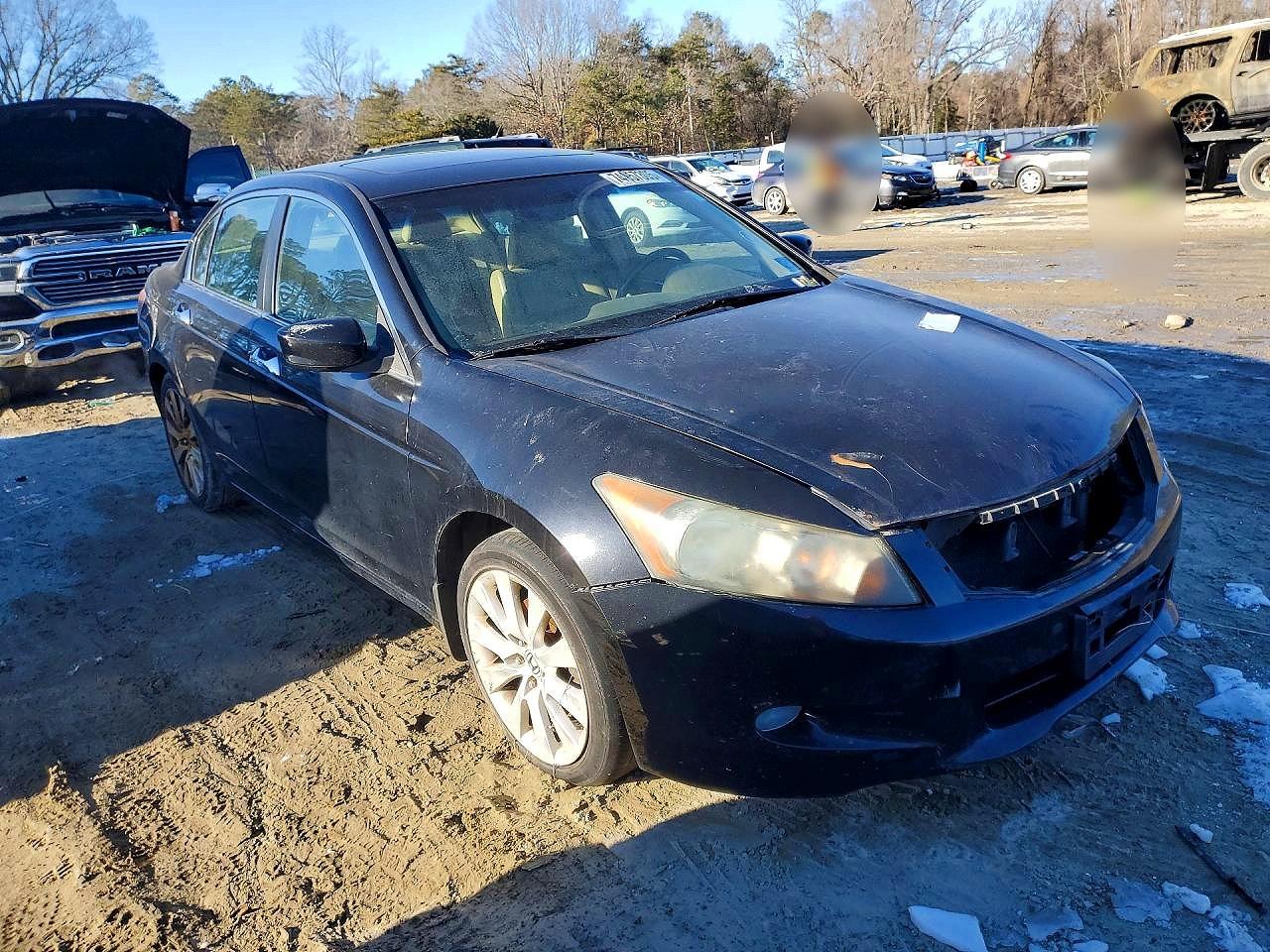 2008 Honda Accord Exl Black vin: 1HGCP36858A082788