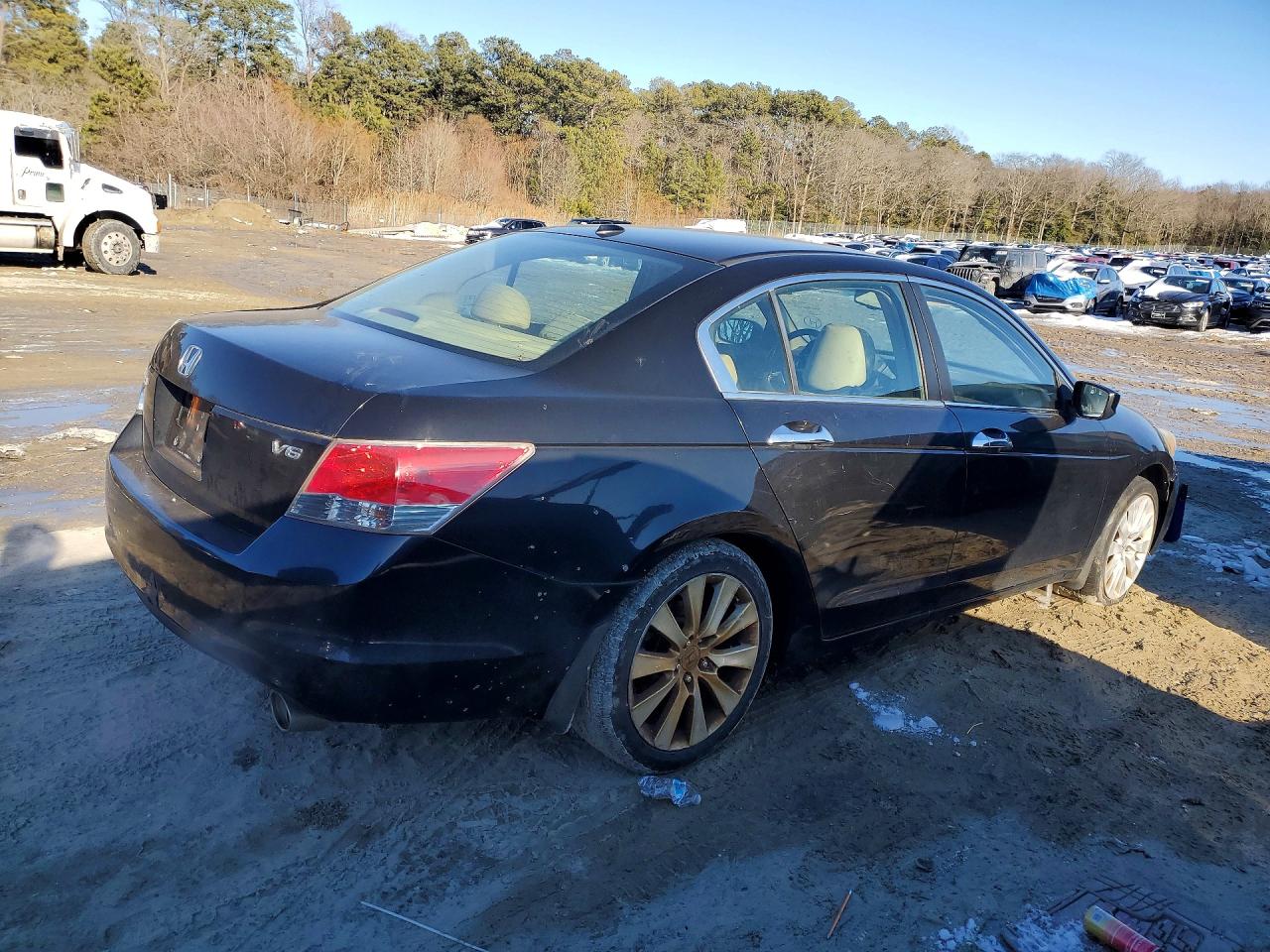 2008 Honda Accord Exl Black vin: 1HGCP36858A082788