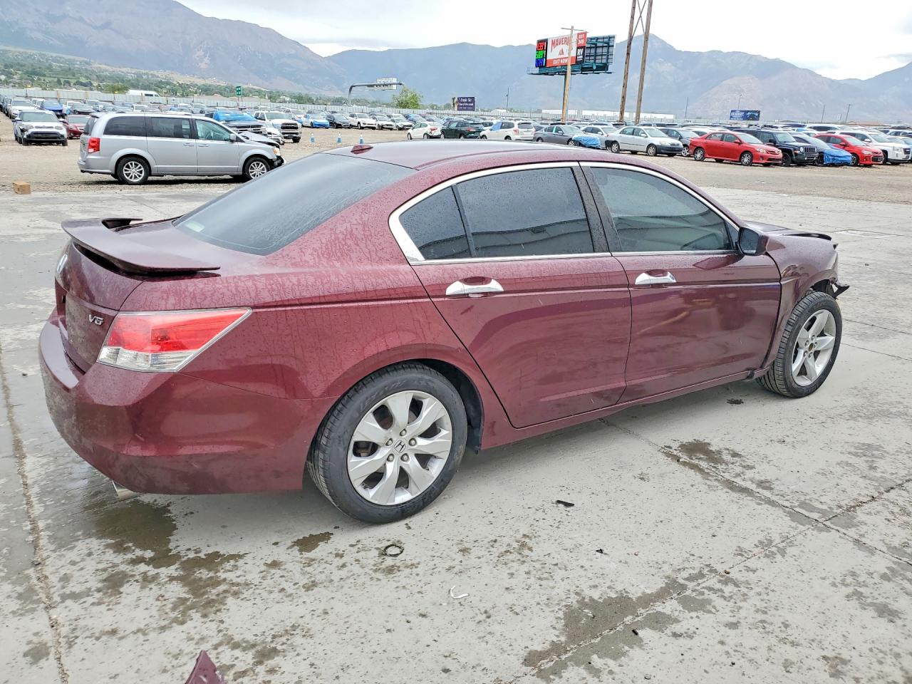 2008 Honda Accord Exl Maroon vin: 1HGCP36858A088168