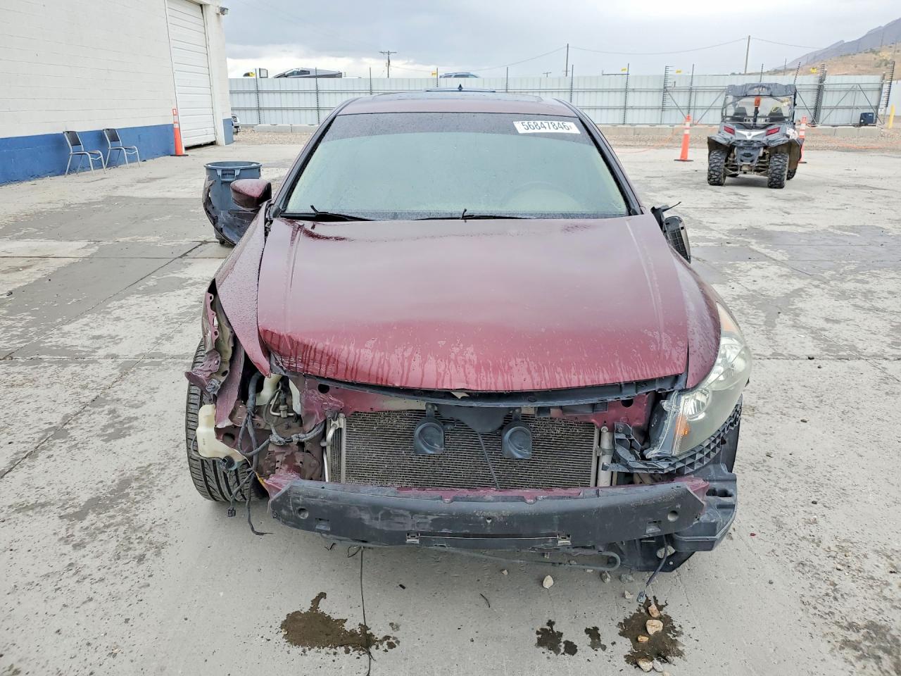 2008 Honda Accord Exl Maroon vin: 1HGCP36858A088168