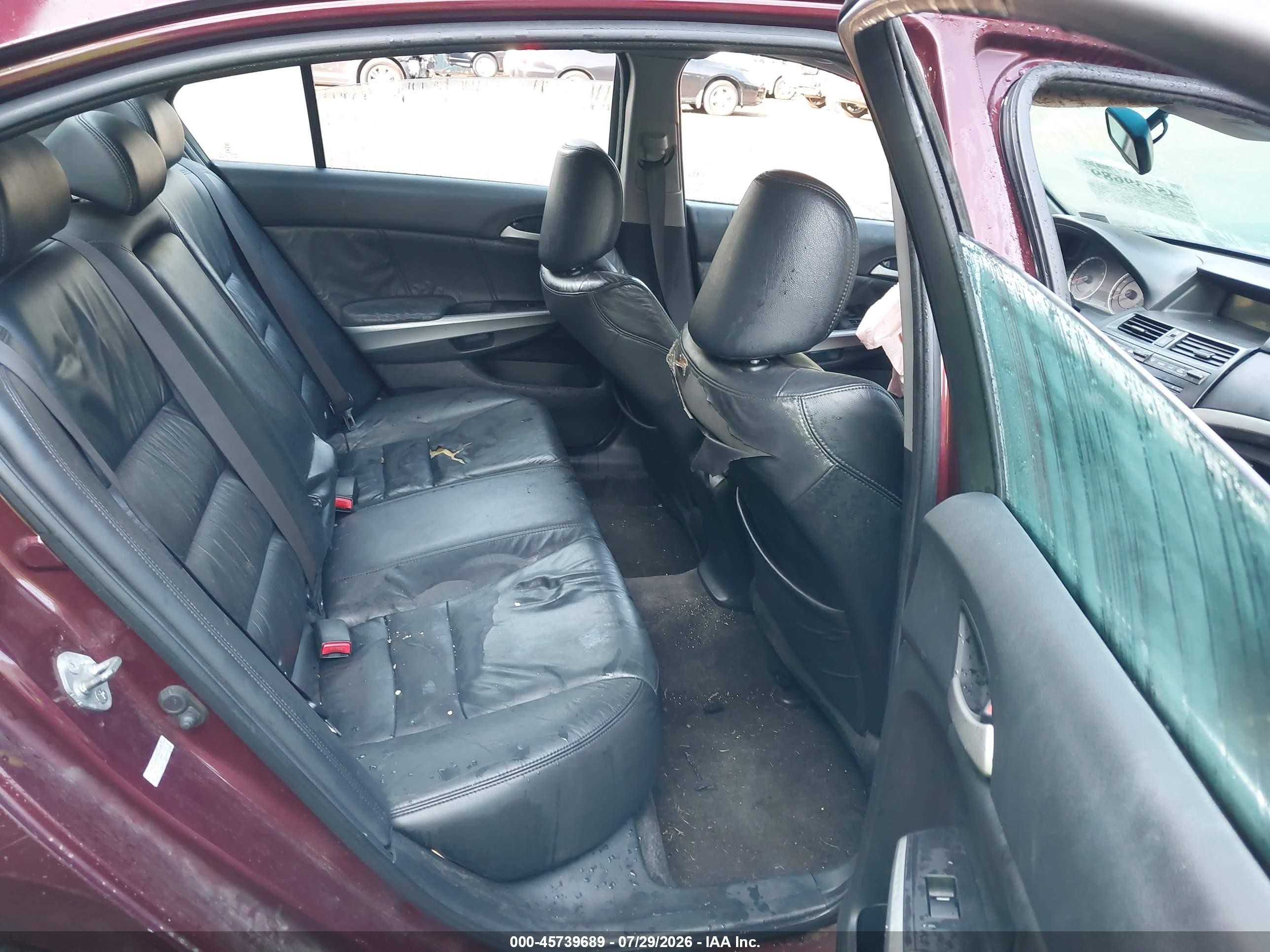 2008 Honda Accord 3.5 Ex-l Burgundy vin: 1HGCP36858A801103