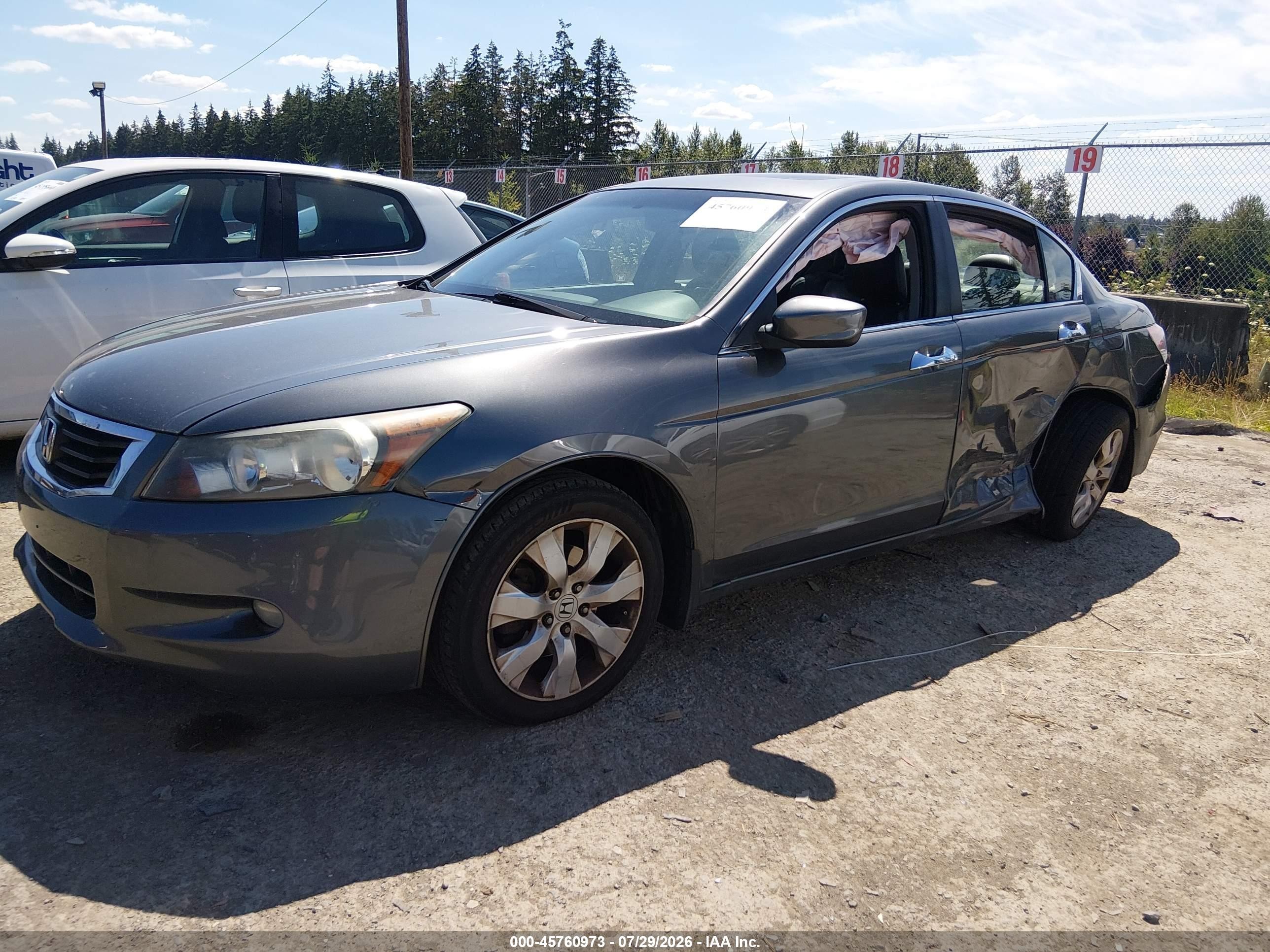 2009 Honda Accord 3.5 Ex-l Gray vin: 1HGCP36859A006604