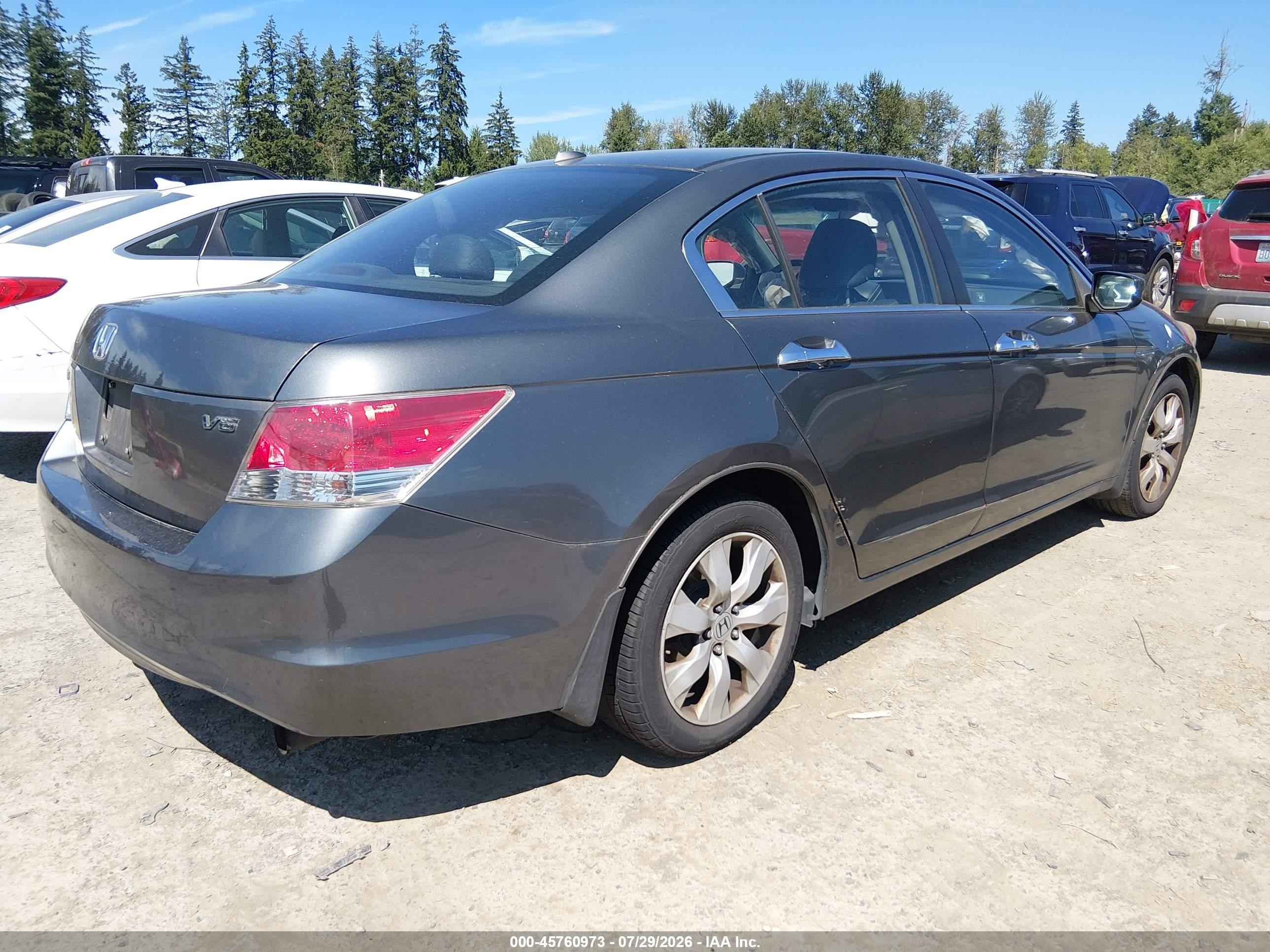 2009 Honda Accord 3.5 Ex-l Gray vin: 1HGCP36859A006604