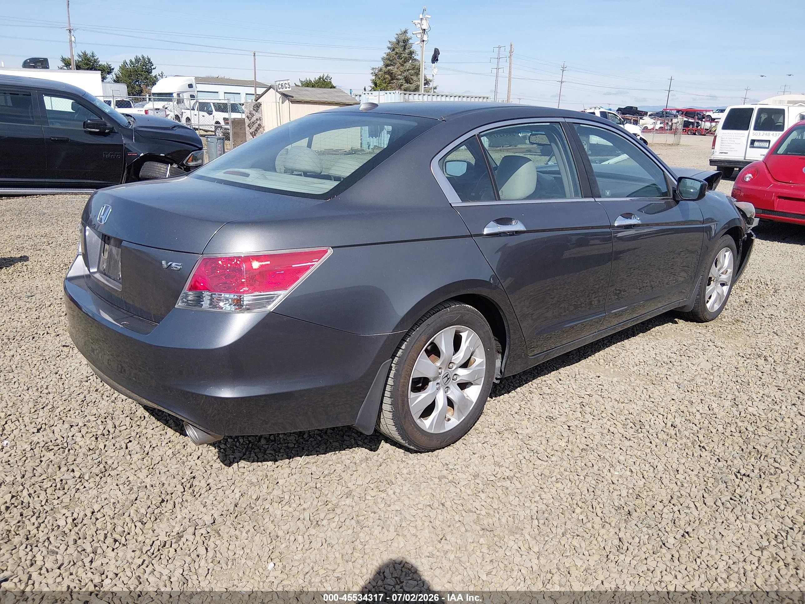 2009 Honda Accord 3.5 Ex-l Gray vin: 1HGCP36859A015822