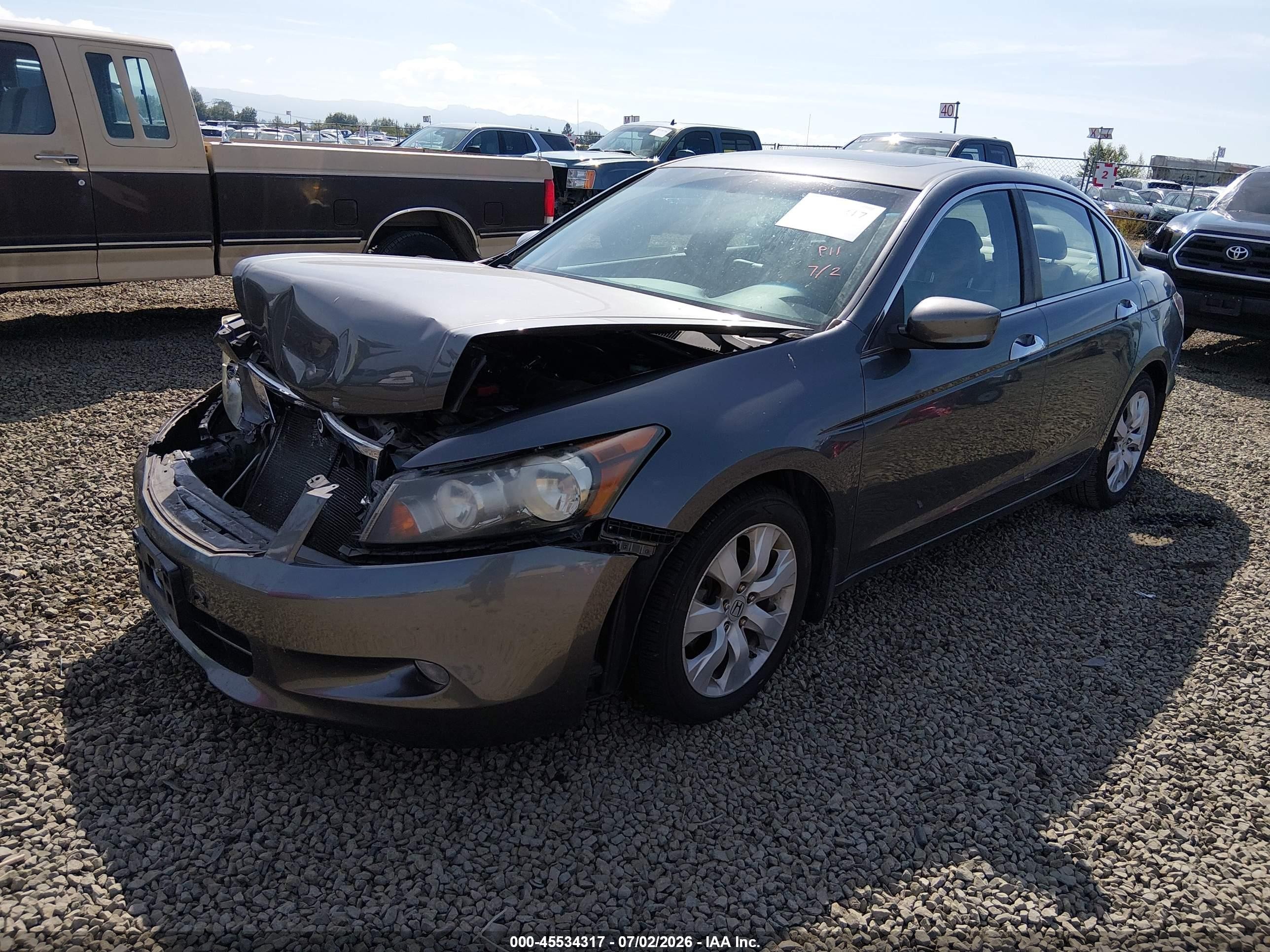 2009 Honda Accord 3.5 Ex-l Gray vin: 1HGCP36859A015822