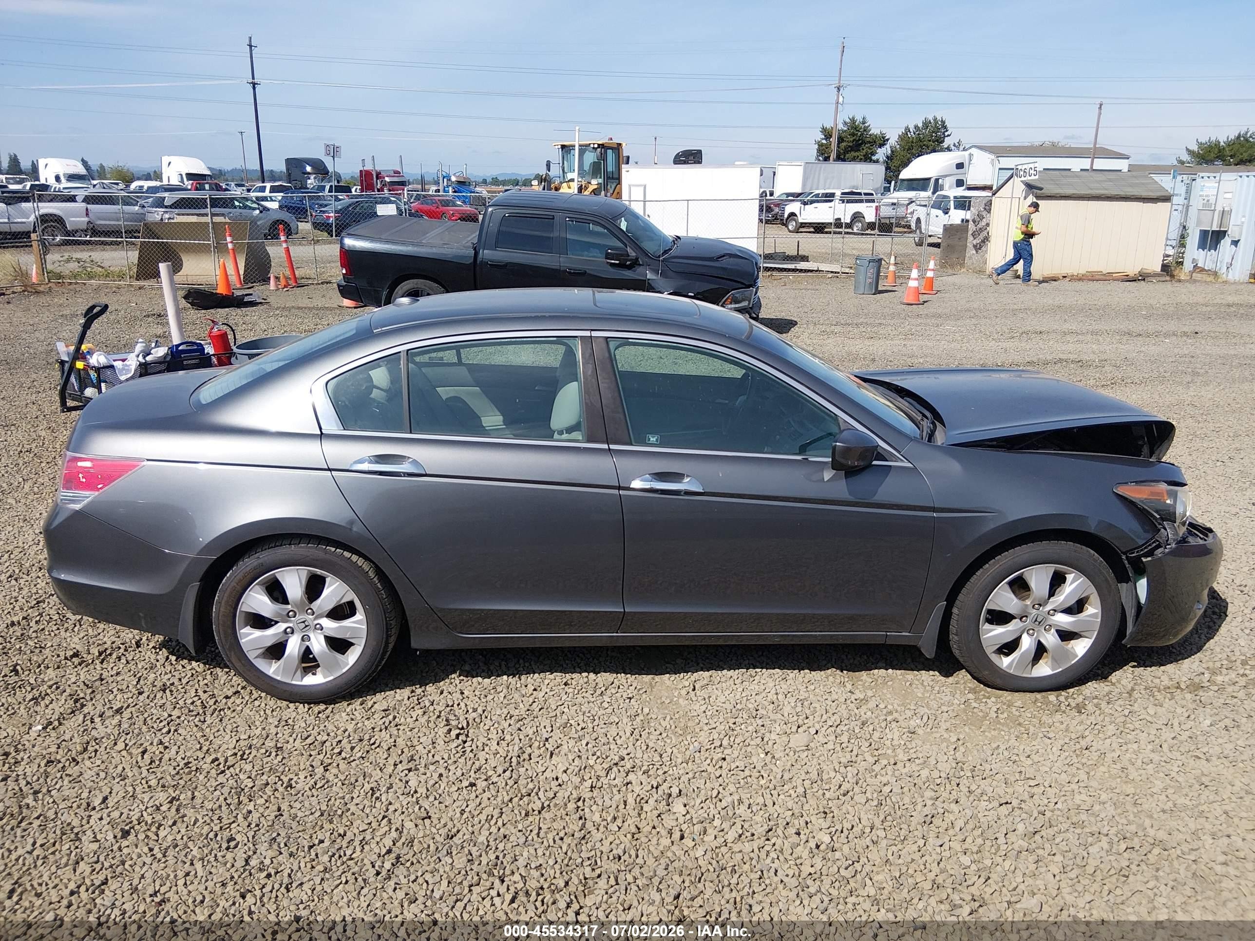 2009 Honda Accord 3.5 Ex-l Gray vin: 1HGCP36859A015822