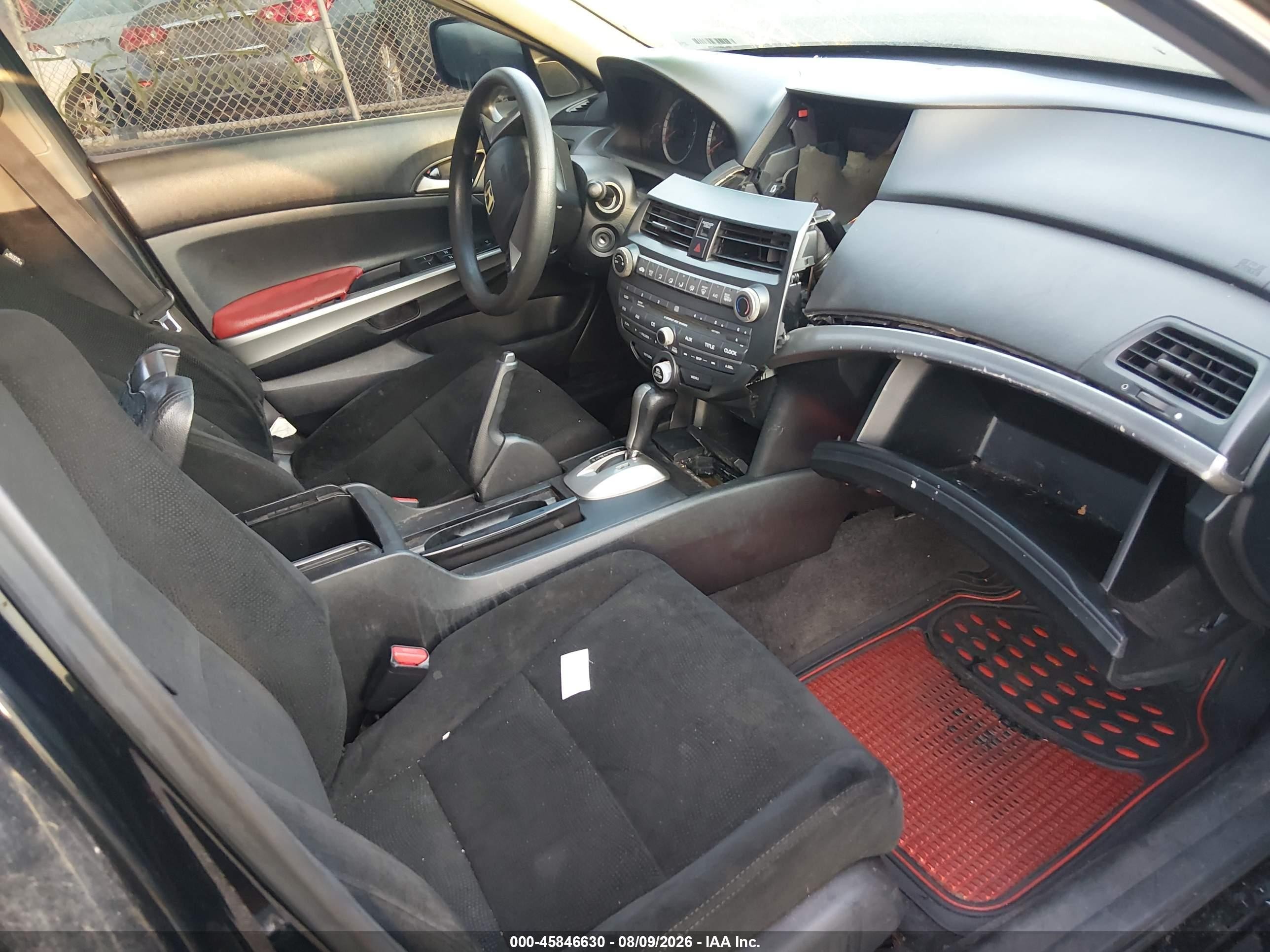 2009 Honda Accord 3.5 Ex-l Black vin: 1HGCP36859A016520
