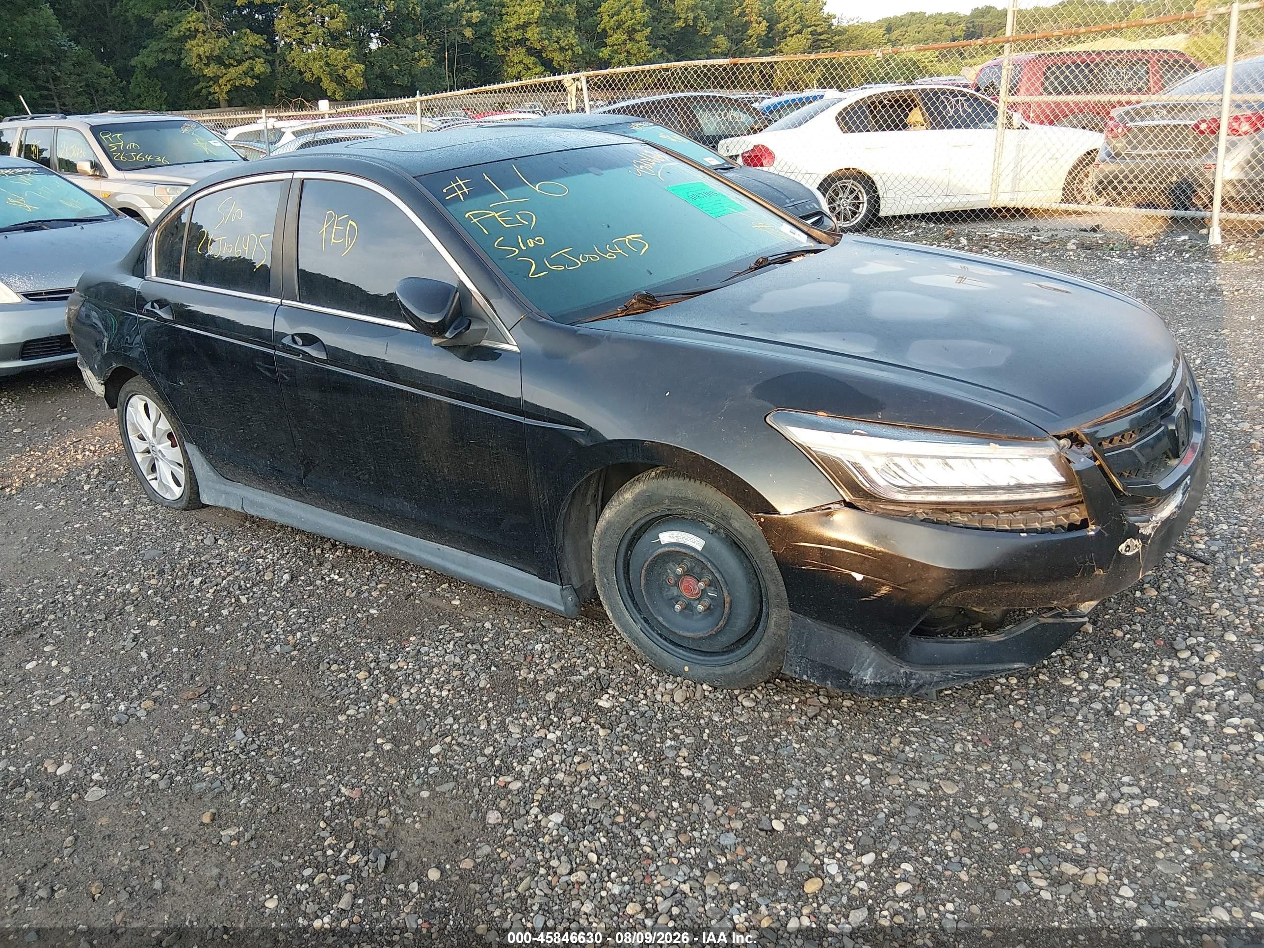 2009 Honda Accord 3.5 Ex-l Black vin: 1HGCP36859A016520