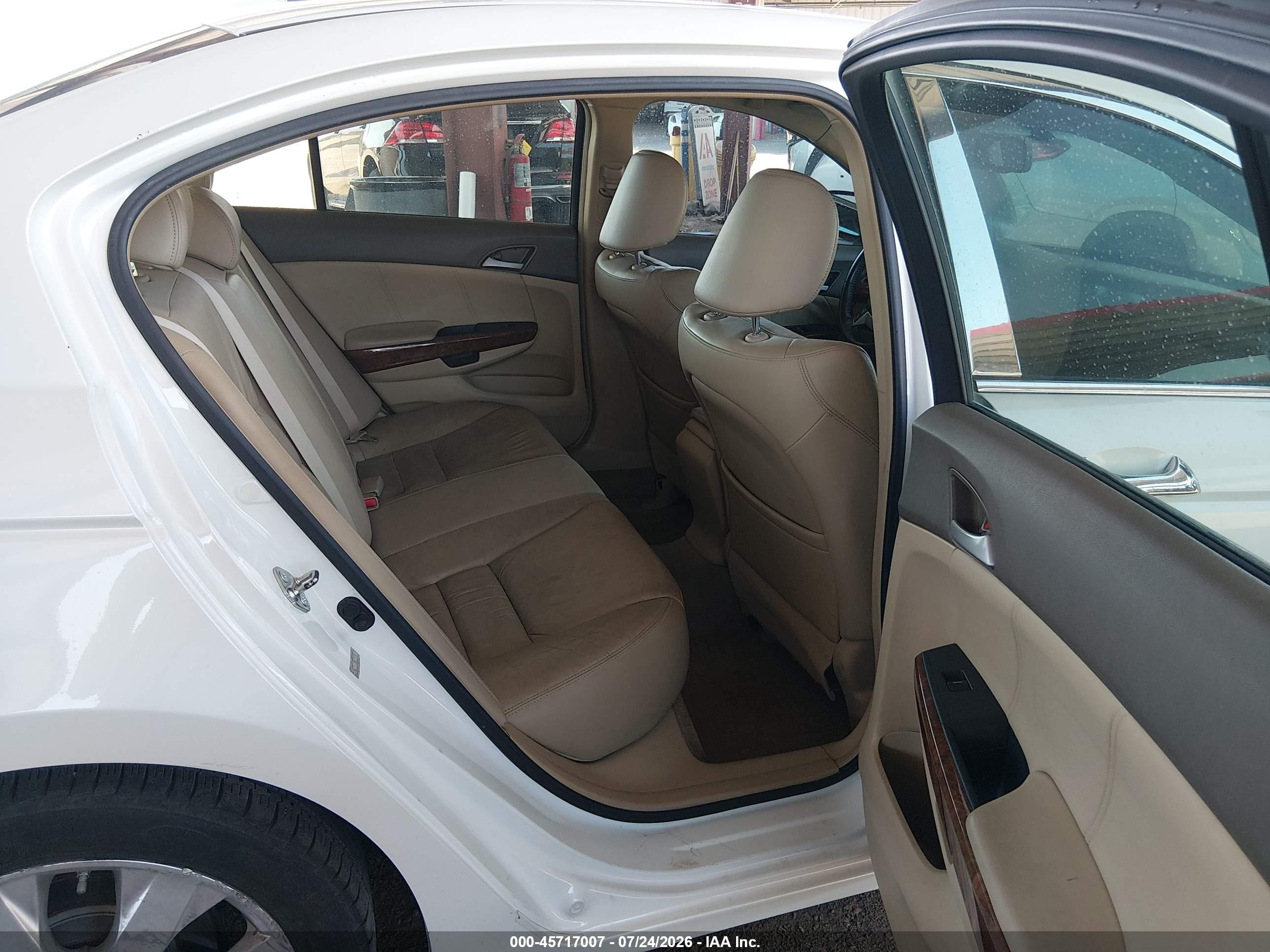 2009 Honda Accord 3.5 Ex-l White vin: 1HGCP36859A024844