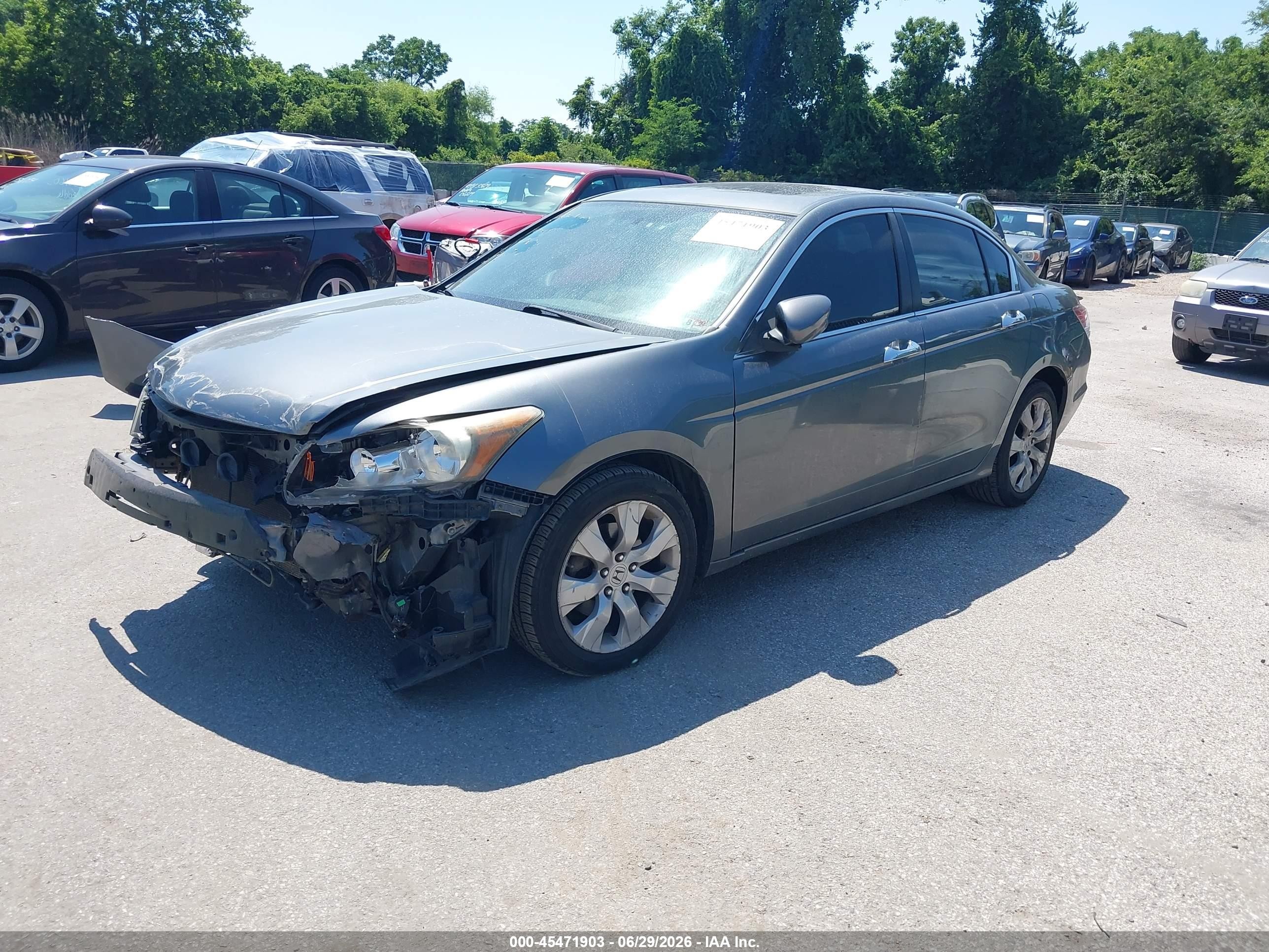 2009 Honda Accord 3.5 Ex-l Серый vin: 1HGCP36859A027971