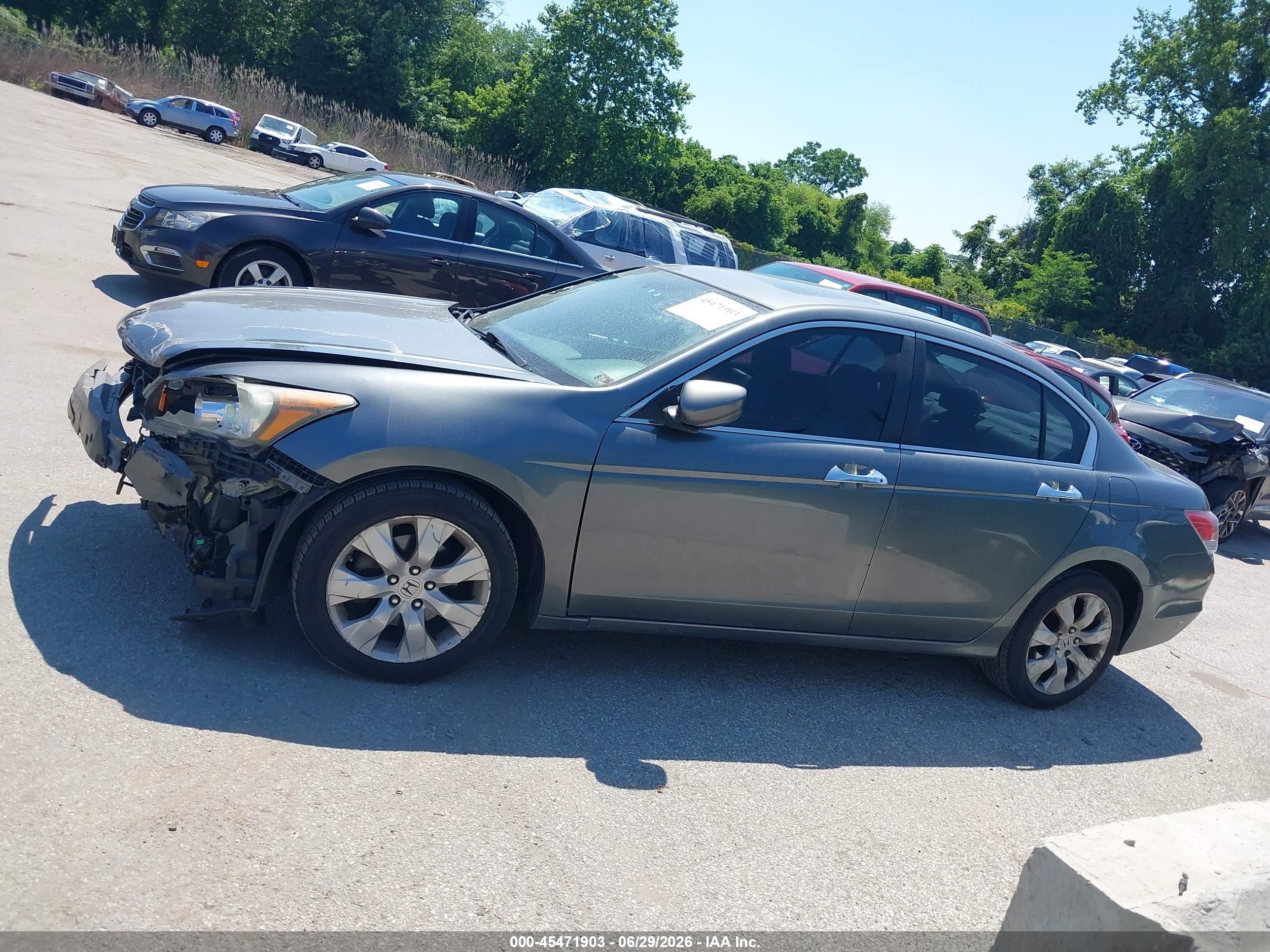 2009 Honda Accord 3.5 Ex-l Серый vin: 1HGCP36859A027971