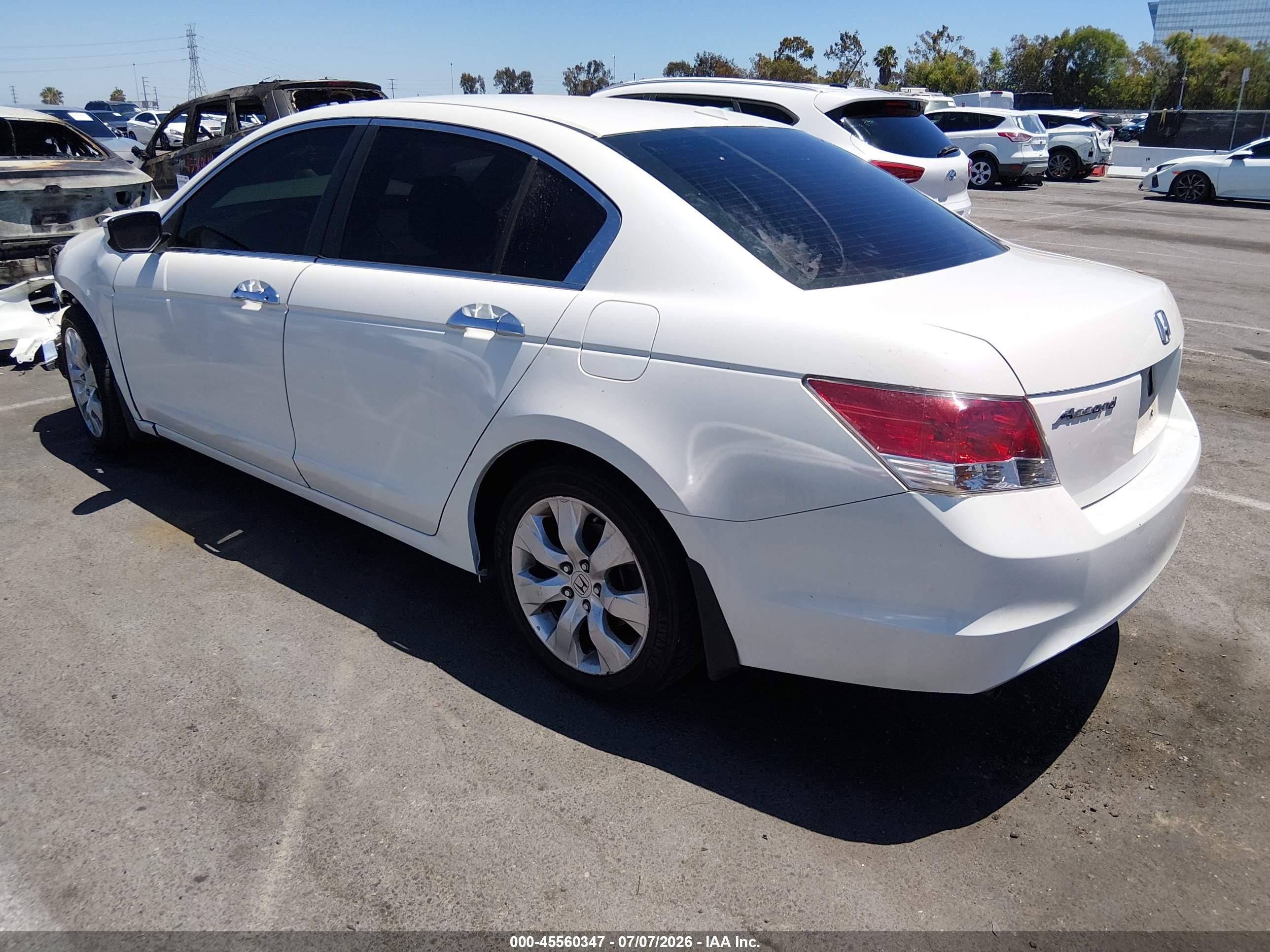 2009 Honda Accord 3.5 Ex-l Белый vin: 1HGCP36859A034919