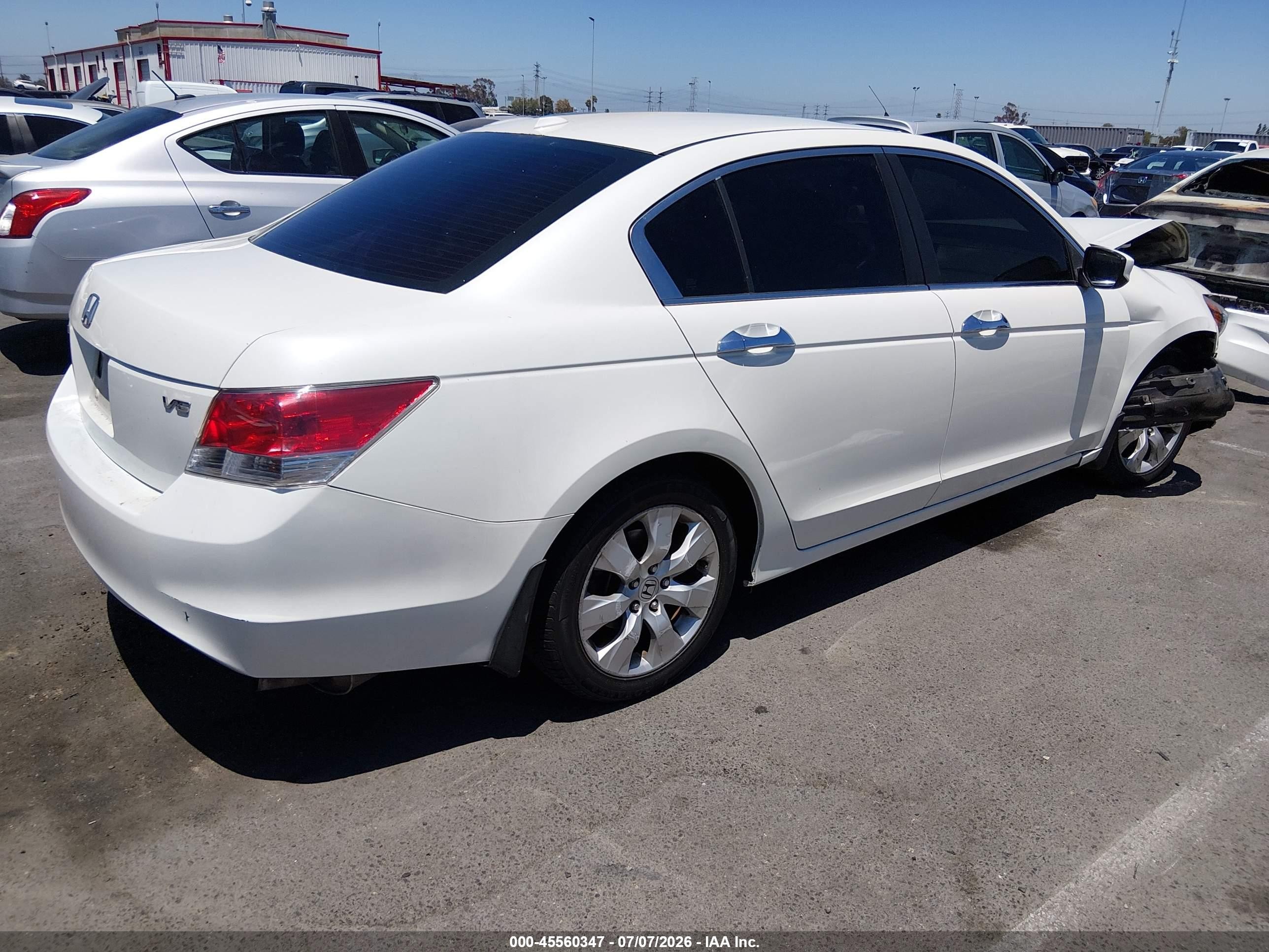 2009 Honda Accord 3.5 Ex-l Белый vin: 1HGCP36859A034919
