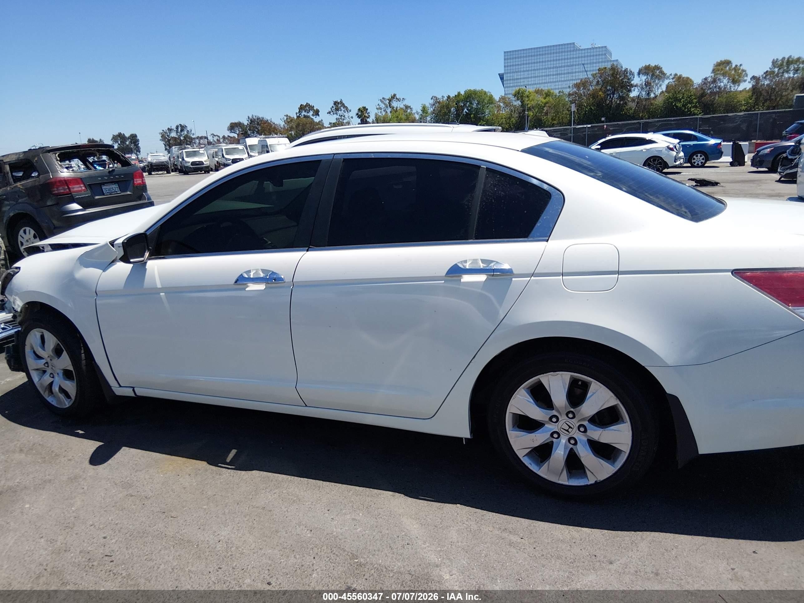 2009 Honda Accord 3.5 Ex-l Белый vin: 1HGCP36859A034919