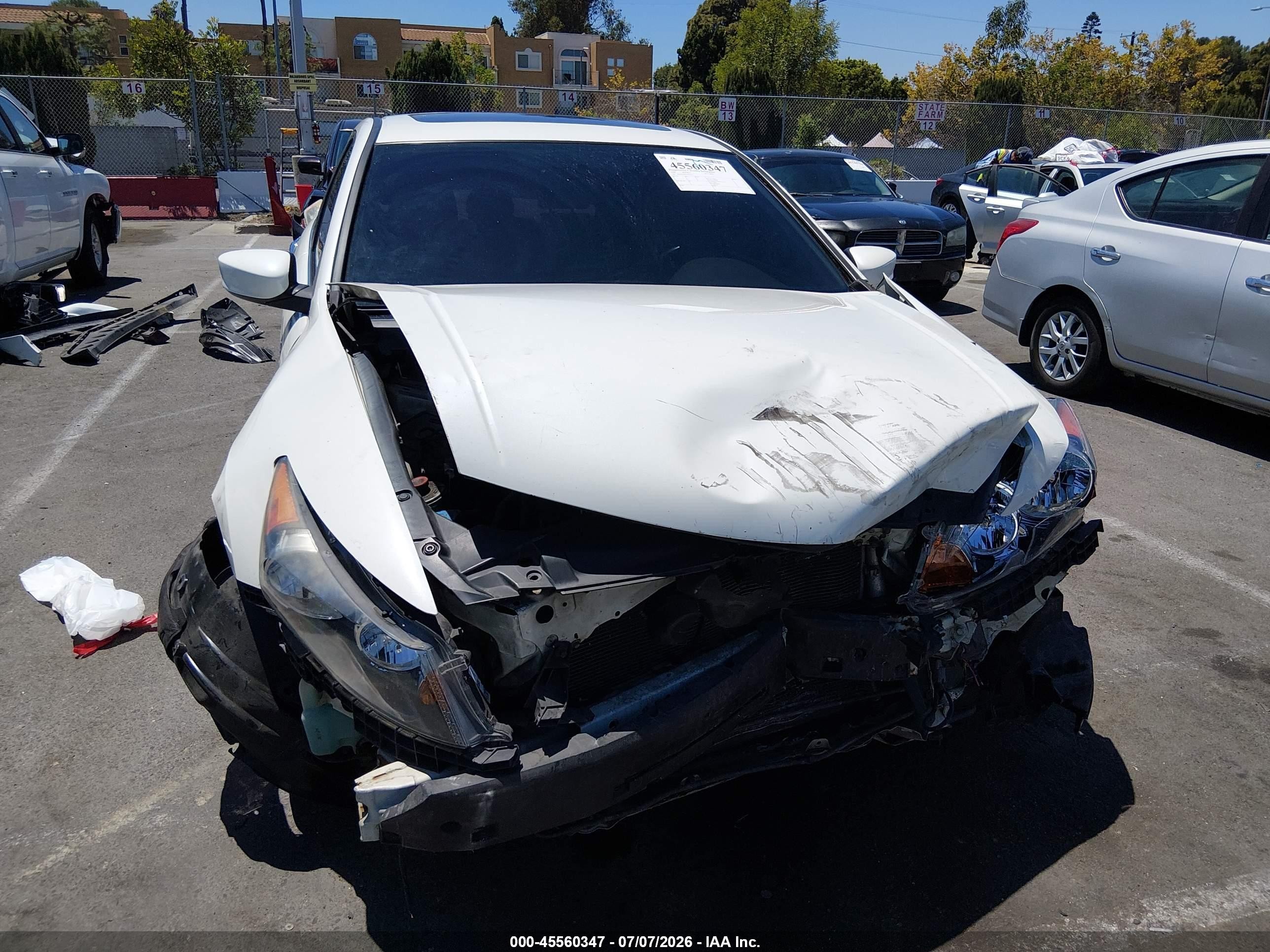 2009 Honda Accord 3.5 Ex-l Белый vin: 1HGCP36859A034919