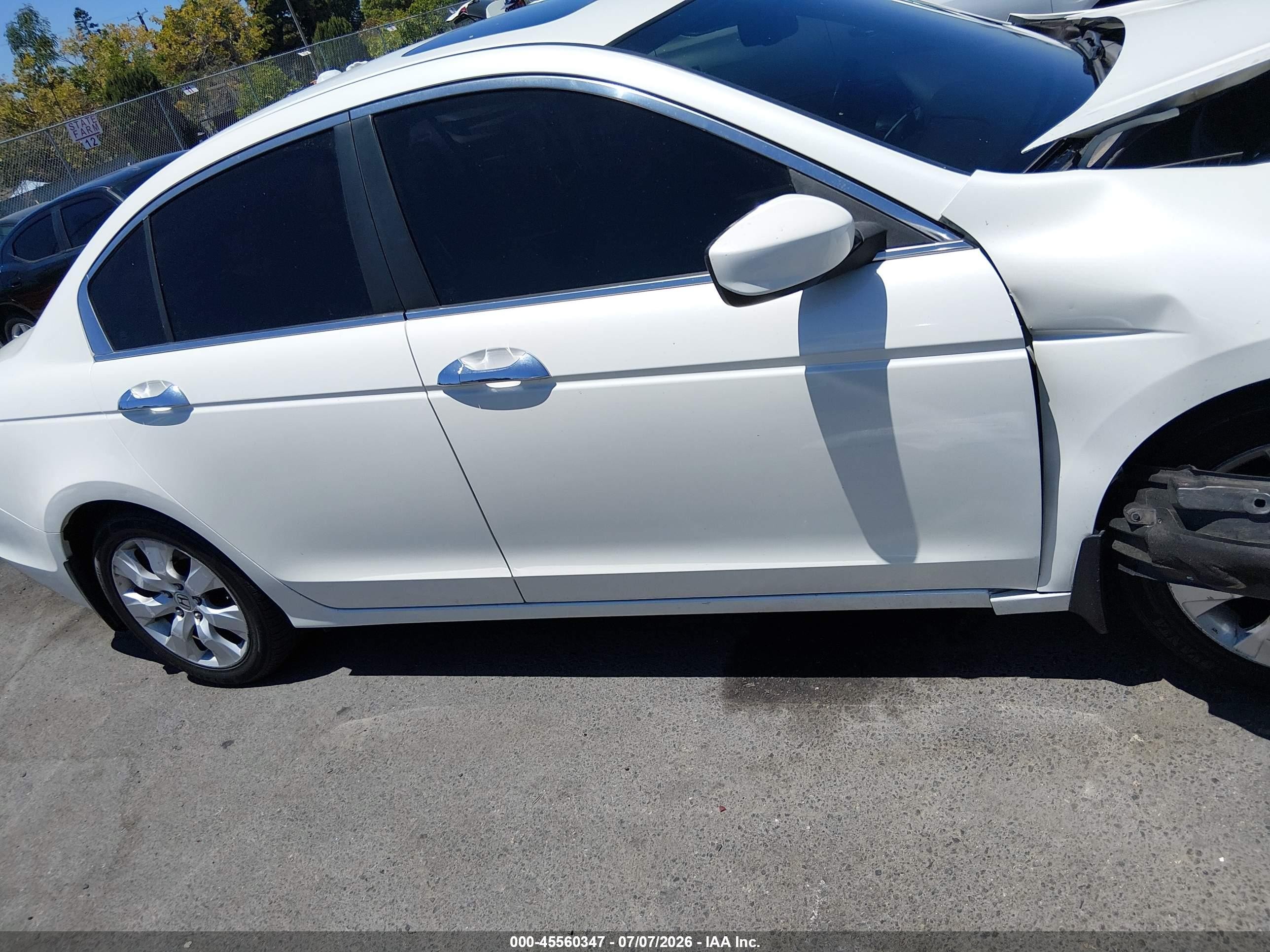 2009 Honda Accord 3.5 Ex-l Белый vin: 1HGCP36859A034919