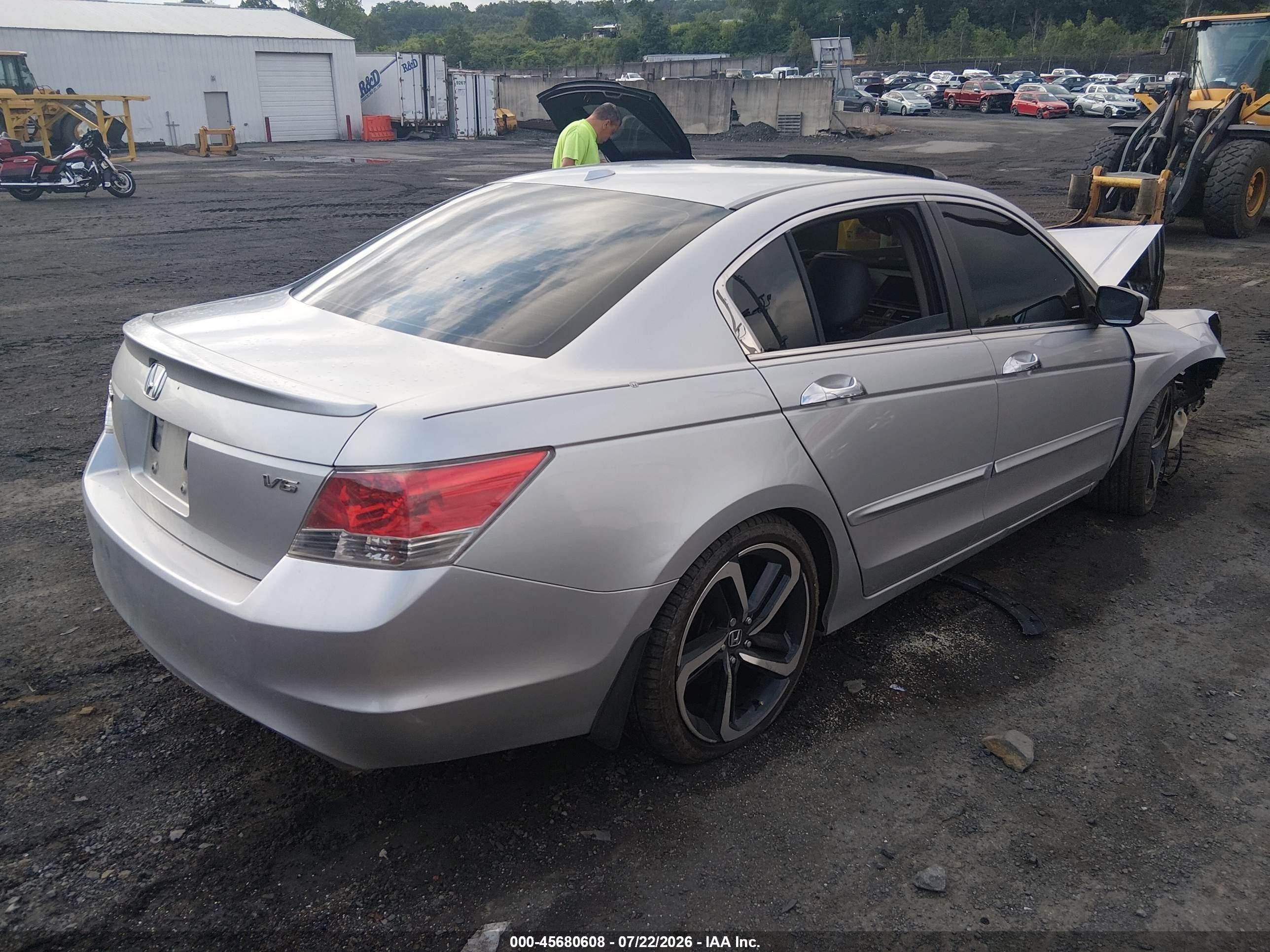 2009 Honda Accord 3.5 Ex-l Silver vin: 1HGCP36859A035665