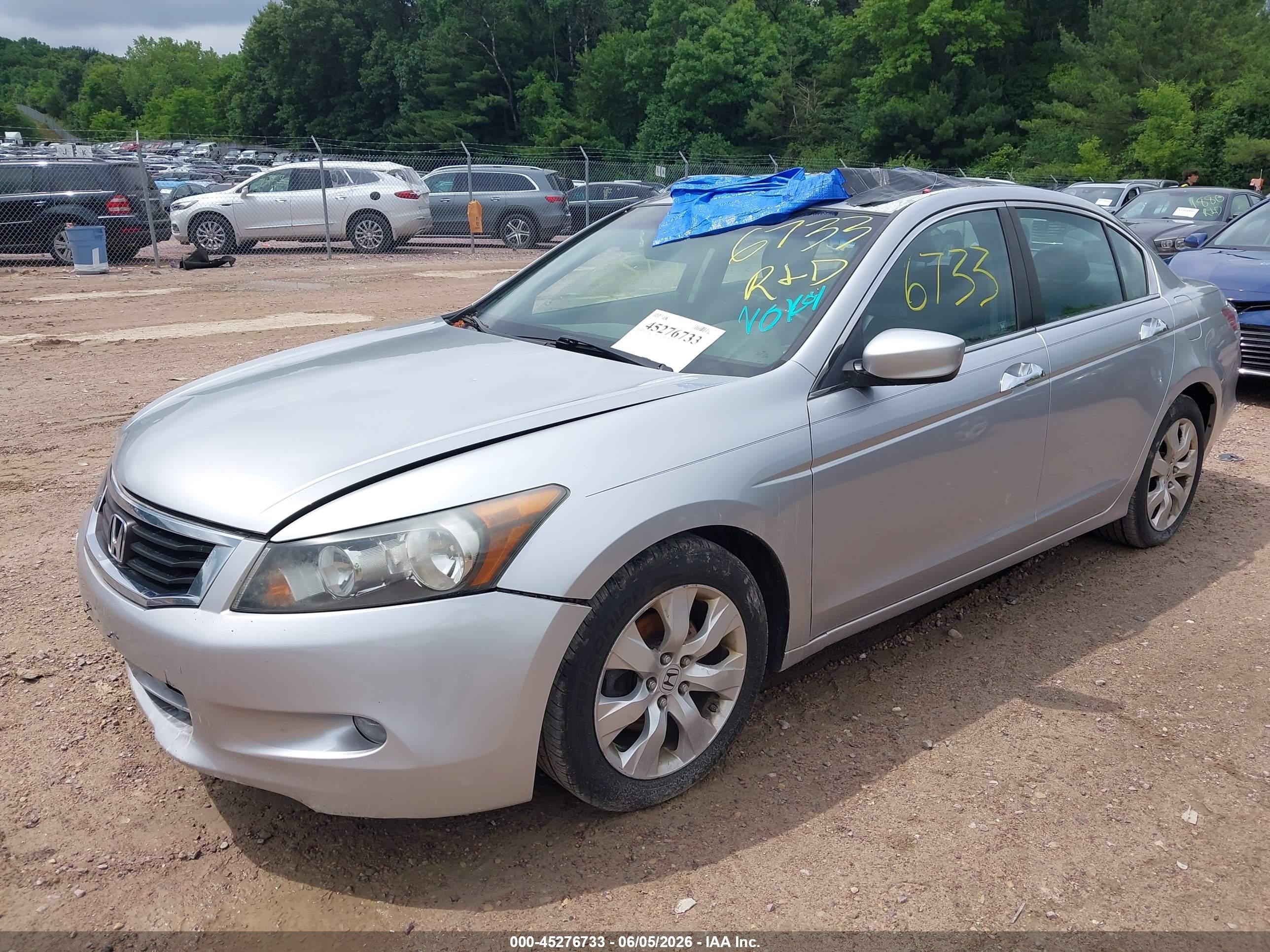 2009 Honda Accord 3.5 Ex-l Silver vin: 1HGCP36859A043412