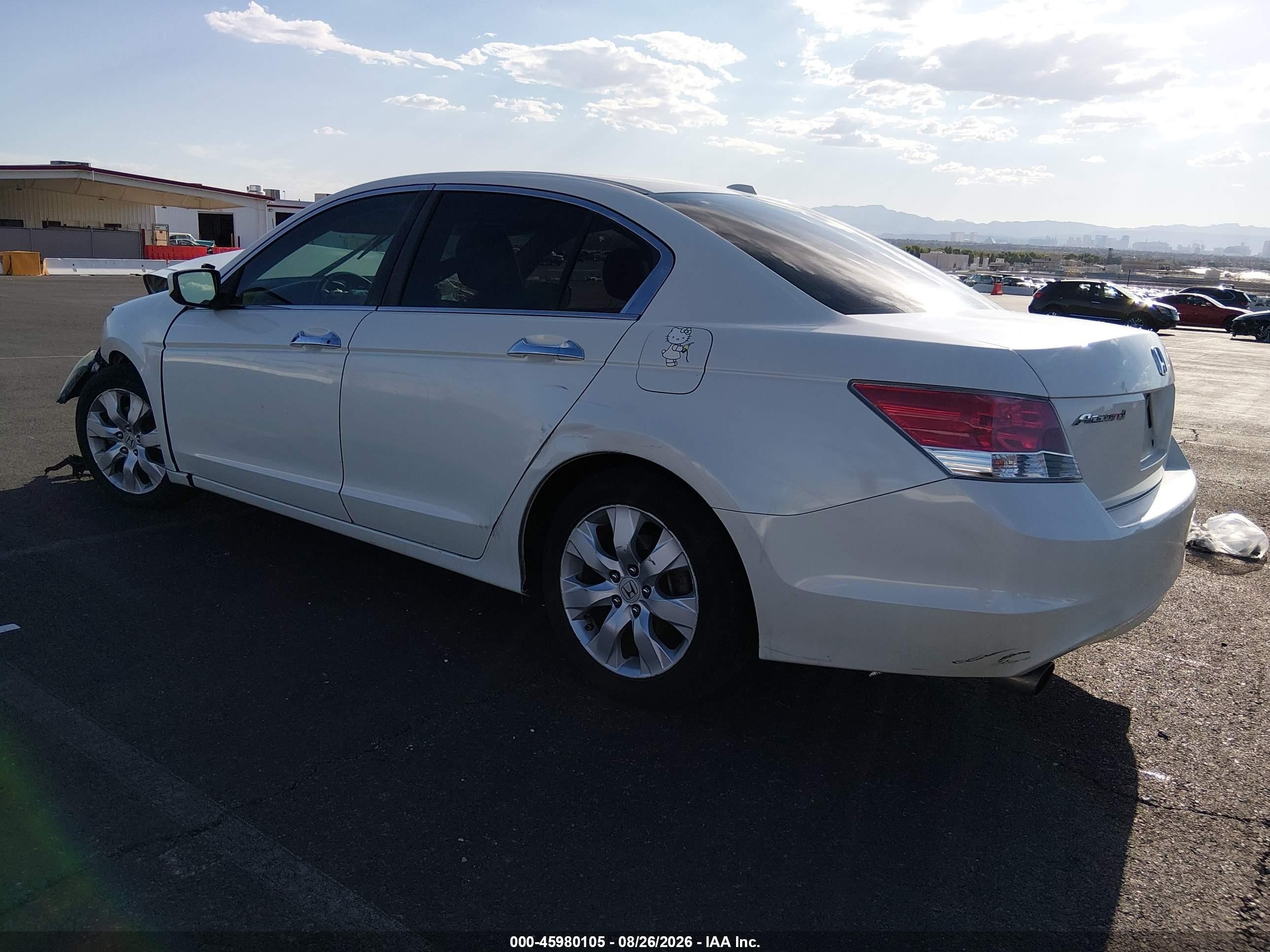 2009 Honda Accord 3.5 Ex-l White vin: 1HGCP36859A046360