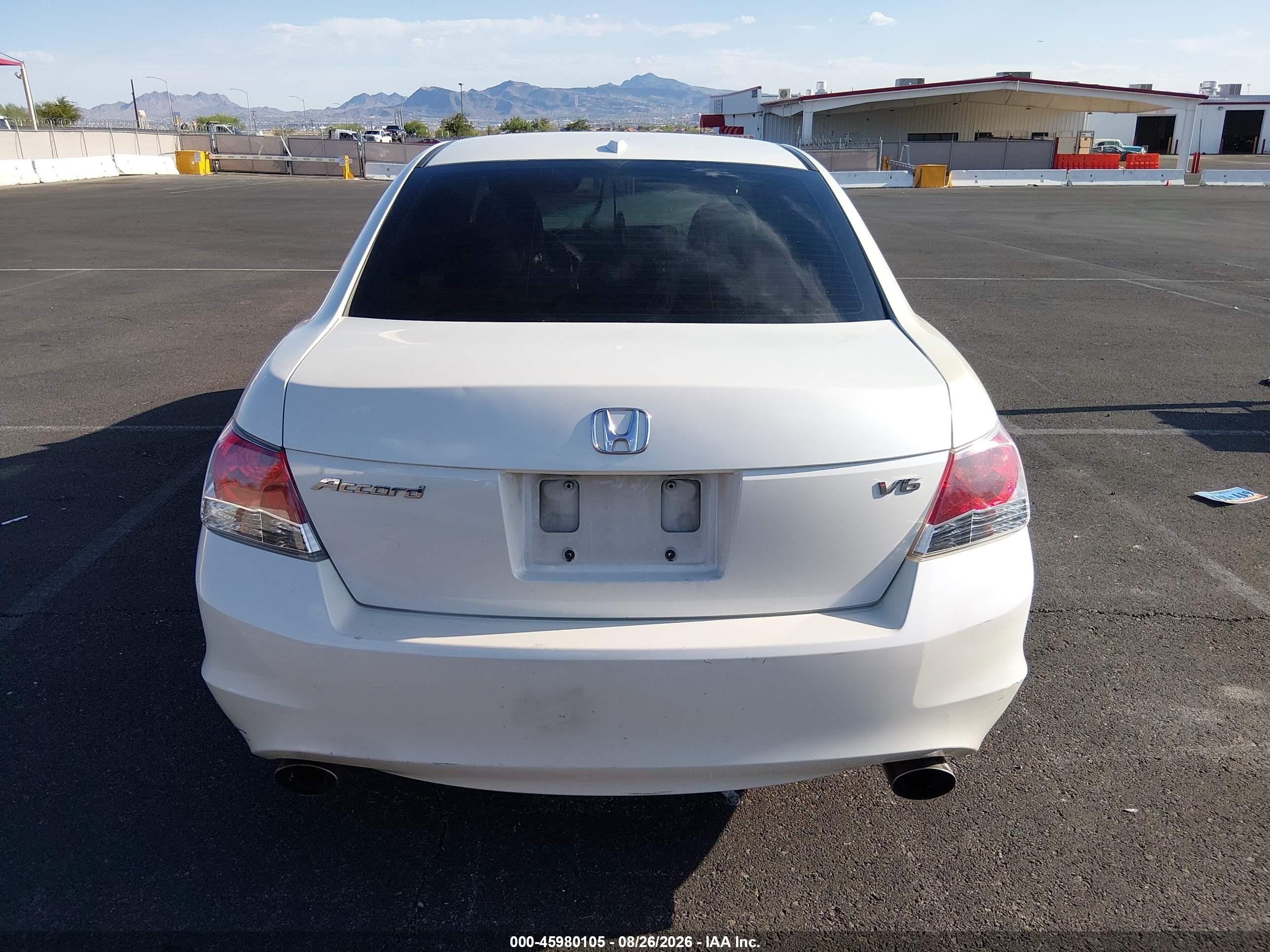 2009 Honda Accord 3.5 Ex-l White vin: 1HGCP36859A046360