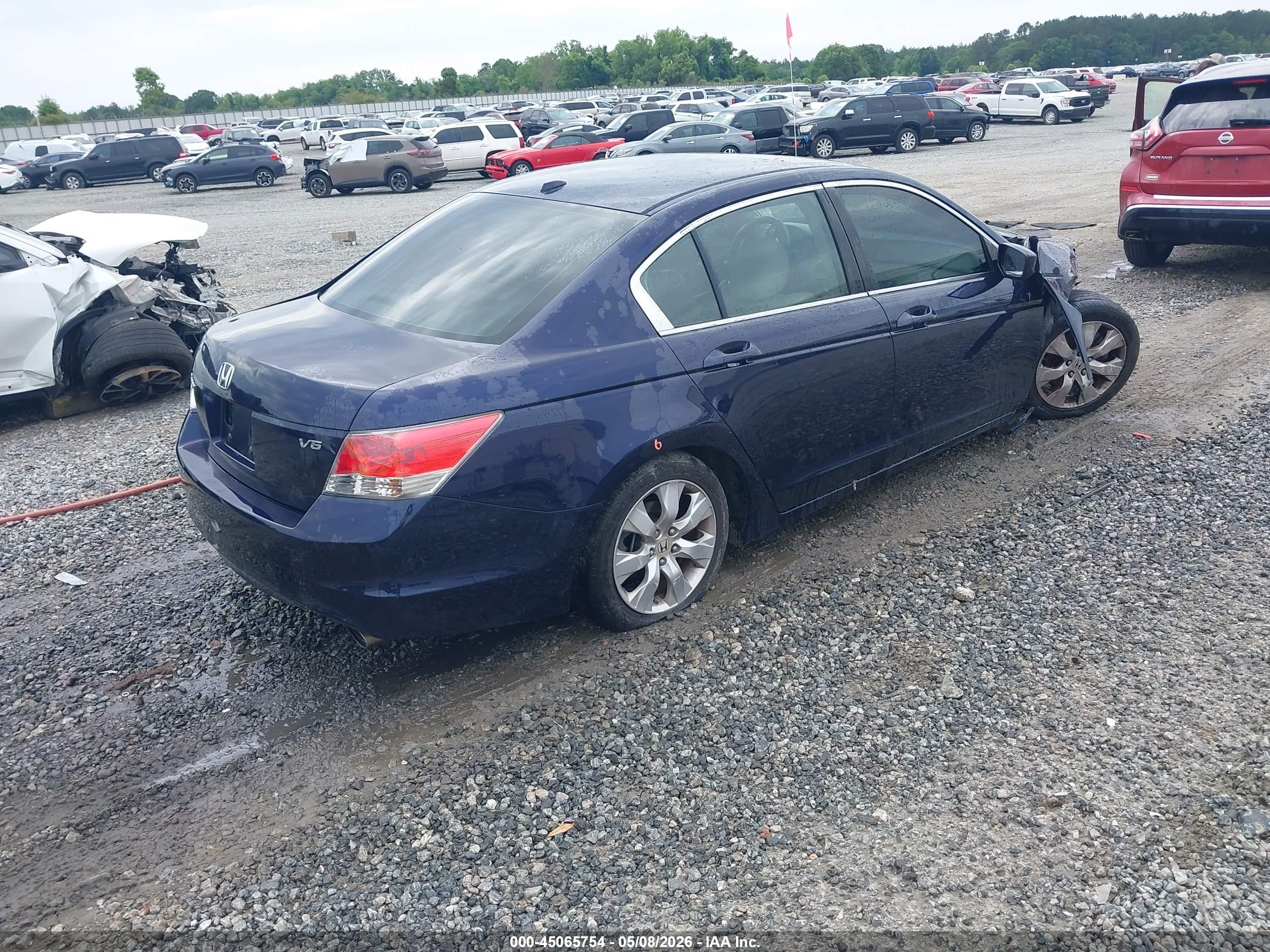 2009 Honda Accord 3.5 Ex-l Blue vin: 1HGCP36859A048674