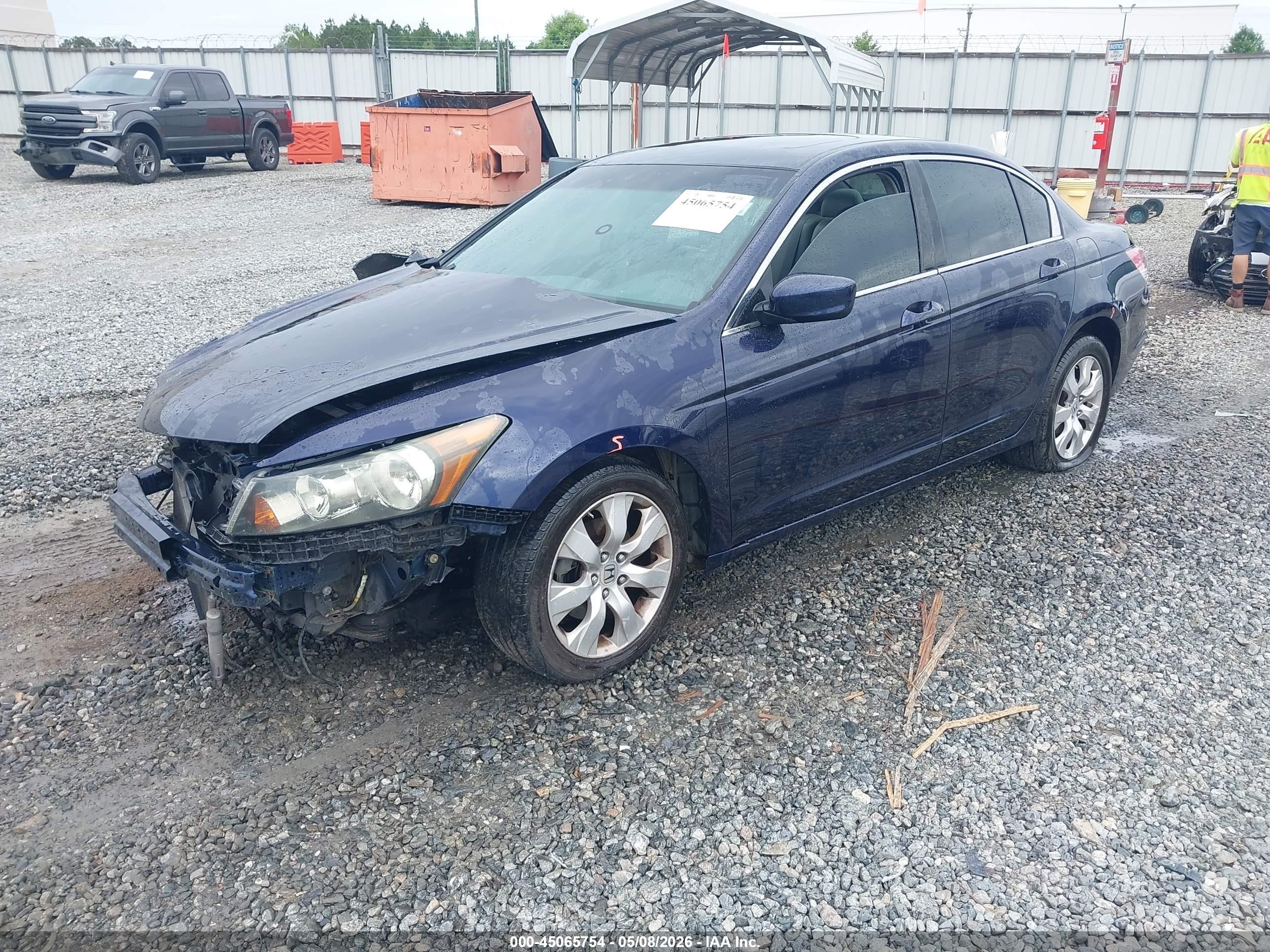 2009 Honda Accord 3.5 Ex-l Blue vin: 1HGCP36859A048674