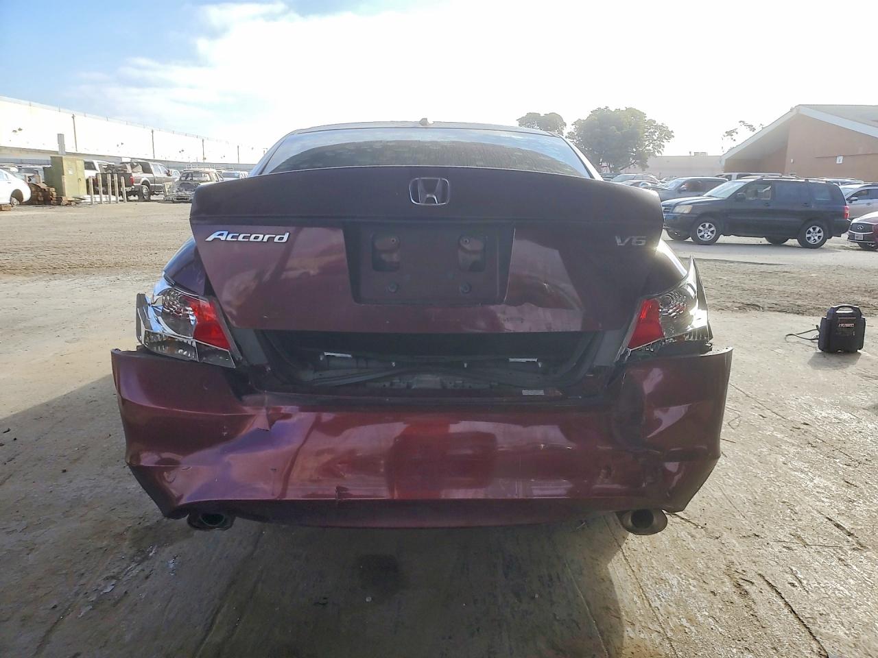 2009 Honda Accord Exl Бордовый vin: 1HGCP36859A050294