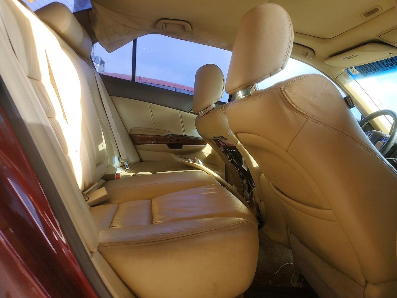 2009 Honda Accord Exl Бордовый vin: 1HGCP36859A050294