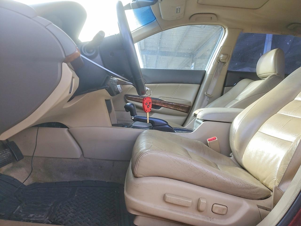 2009 Honda Accord Exl Бордовый vin: 1HGCP36859A050294