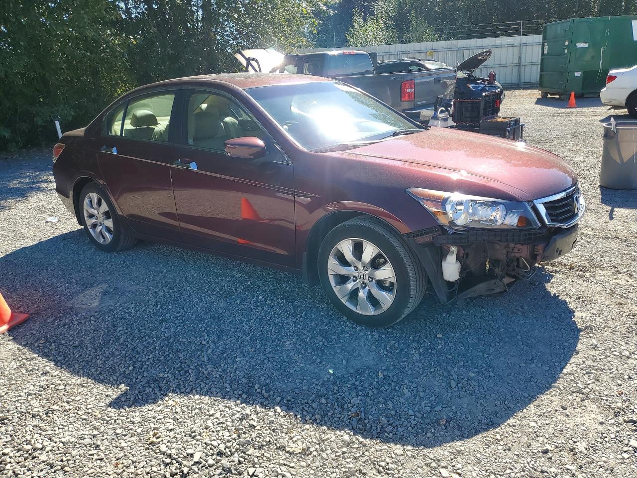 2009 Honda Accord Exl Темно-бордовый vin: 1HGCP36859A051641