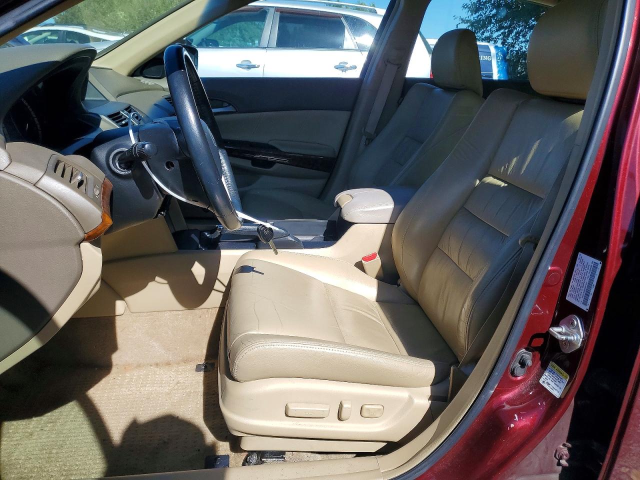 2009 Honda Accord Exl Темно-бордовый vin: 1HGCP36859A051641
